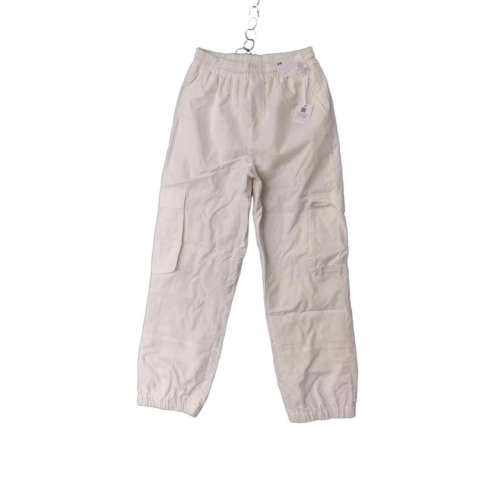 Vintage Stylus Ladarius Campbell Cargo Pants Men Size S/M Ivory Adjustable Stretch Size US 29 - 1 Thumbnail
