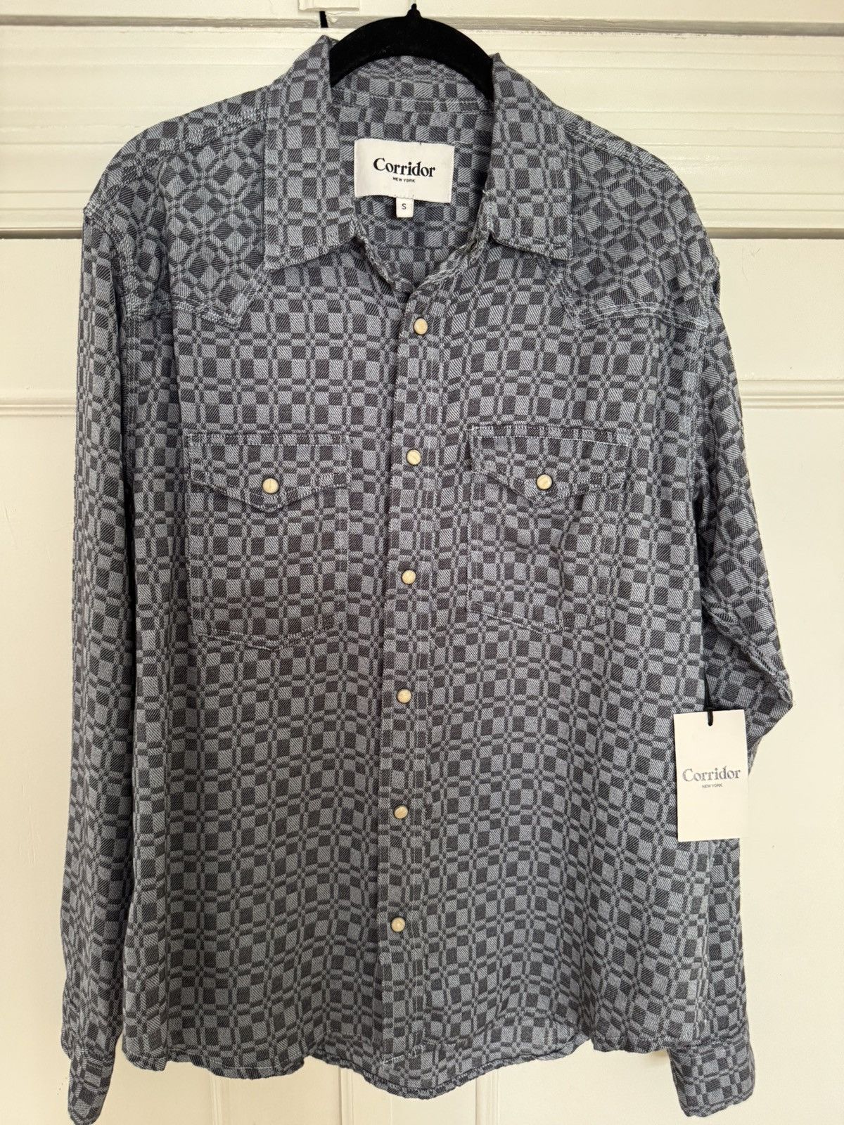 Corridor Overshot Western Snap Shirt Chambray Small