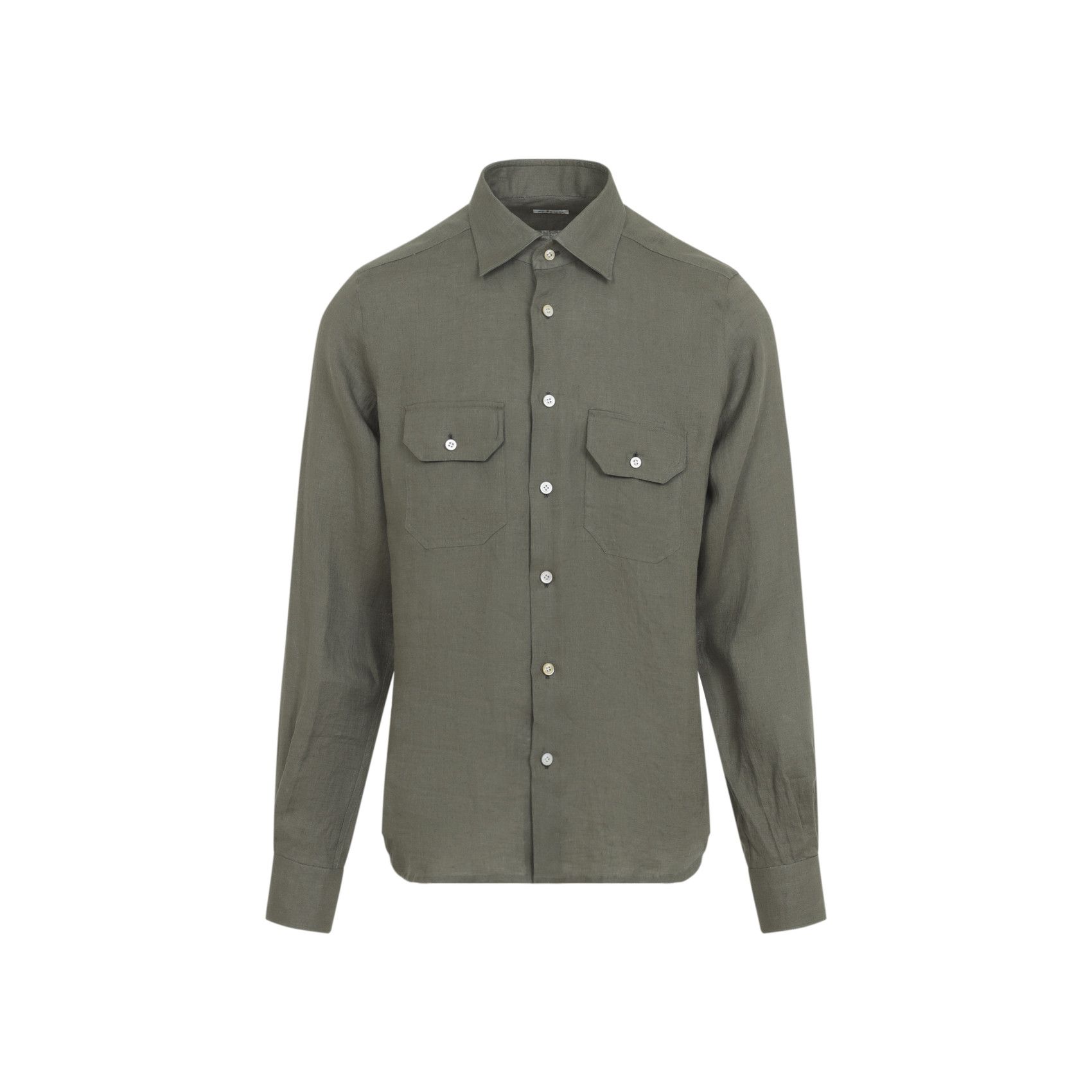 Kiton Kiton Linen Shirt Size US L / EU 52-54 / 3 - 1 Thumbnail