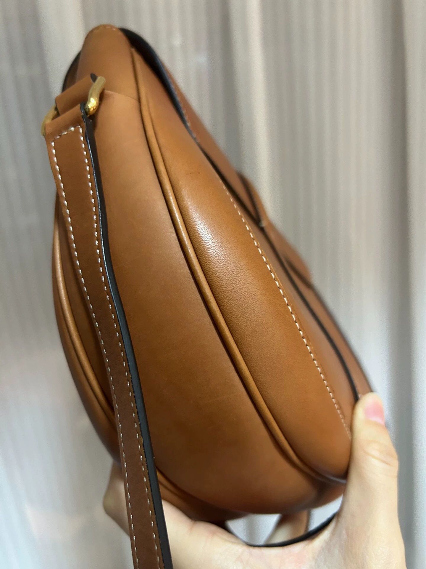 Celine Celine Limited Saddle Bag Canvas & Leather 98 23x20 Size ONE SIZE - 6 Thumbnail