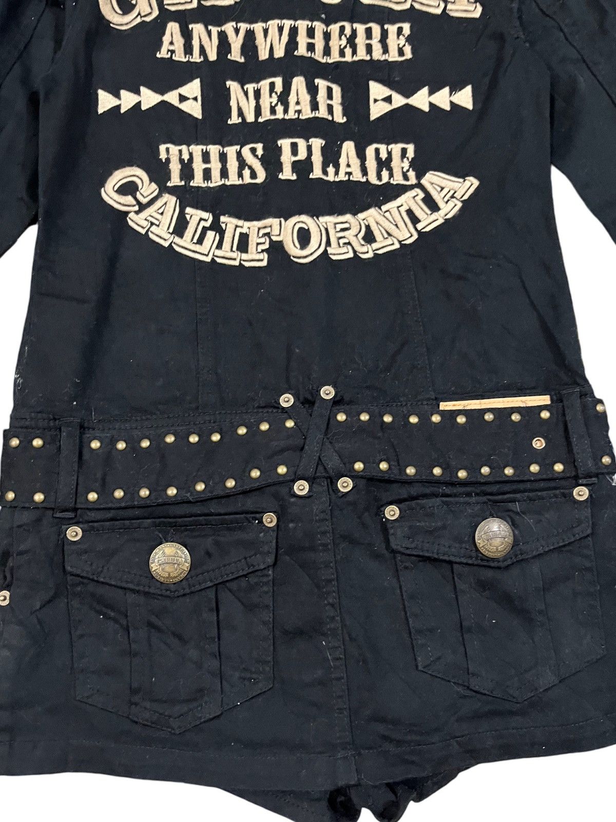 Japanese Brand × Vintage Vintage Garula City Chick Studded Romper Belt Jacket Size M / US 6-8 / IT 42-44 - 14 Thumbnail