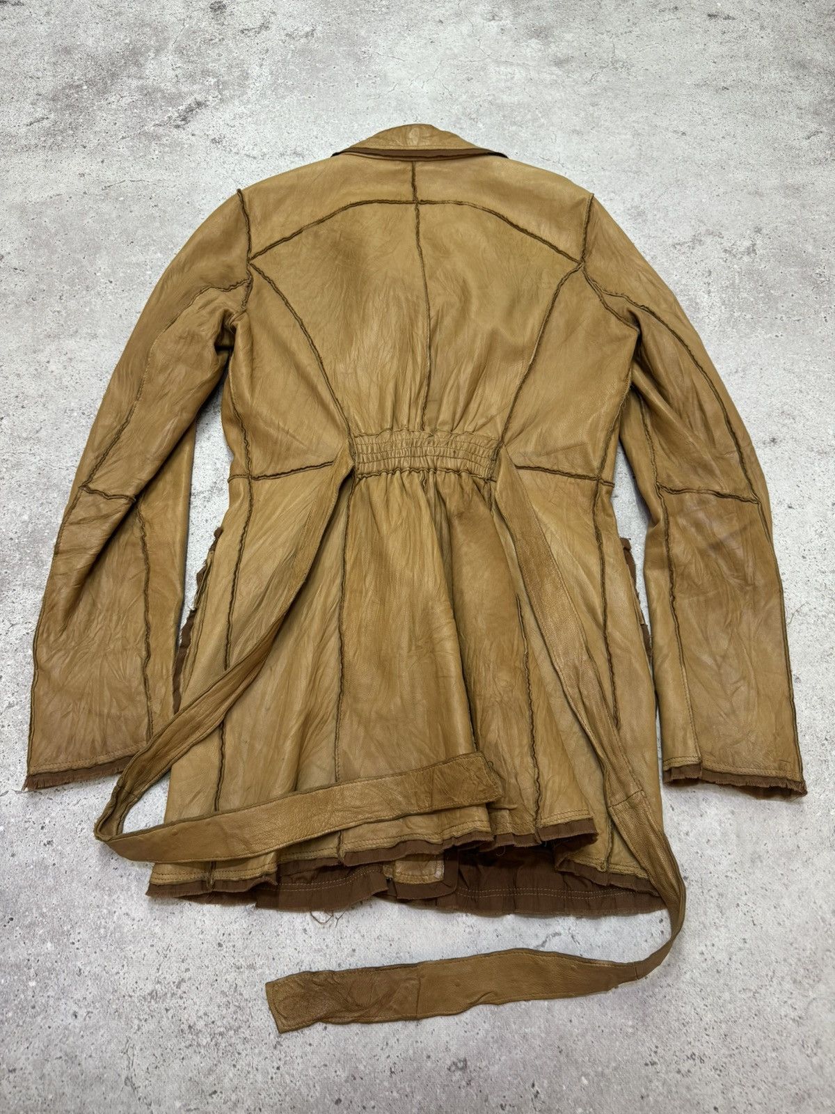 Japanese Brand Vintage Real Leather IfSixWasNine Style Long Jacket Size US M / EU 48-50 / 2 - 4 Thumbnail