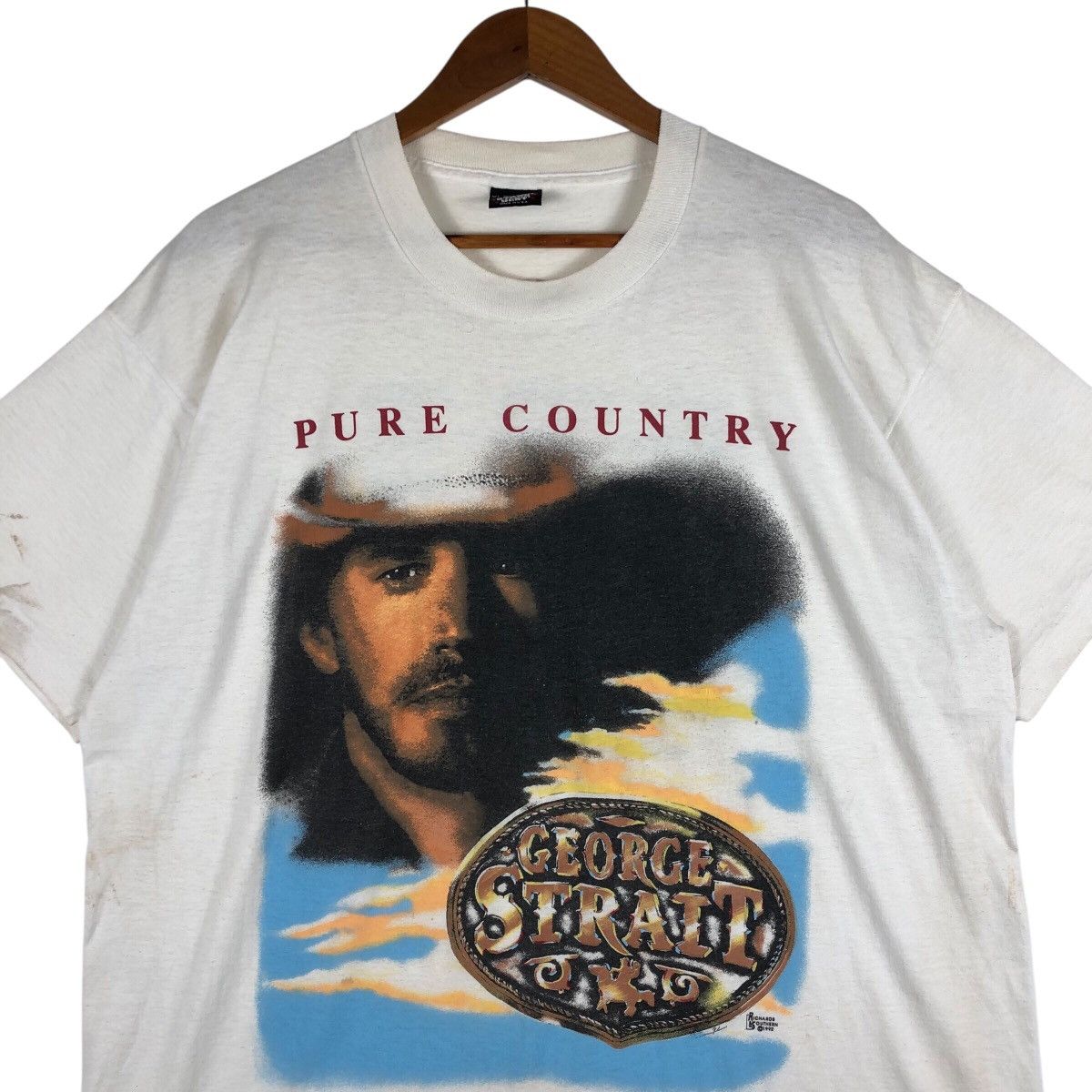 Band Tees GEORGE STRAIT Vintage American Singer T-Shirt Size US XL / EU 56 / 4 - 3 Thumbnail