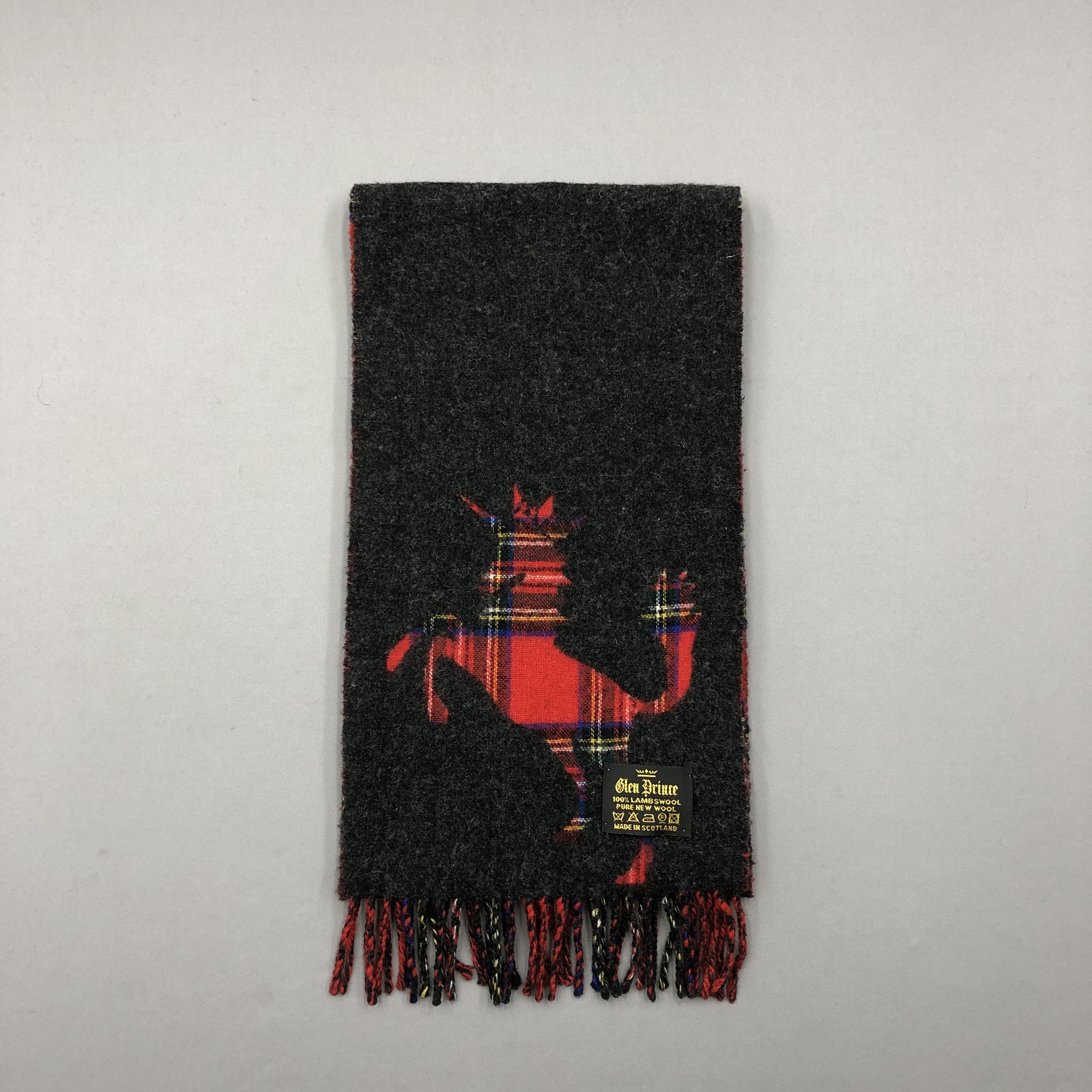 Vintage Vintage Glen Prince Scarf Reversible Horse Plaid Scarves Size ONE SIZE - 4 Thumbnail