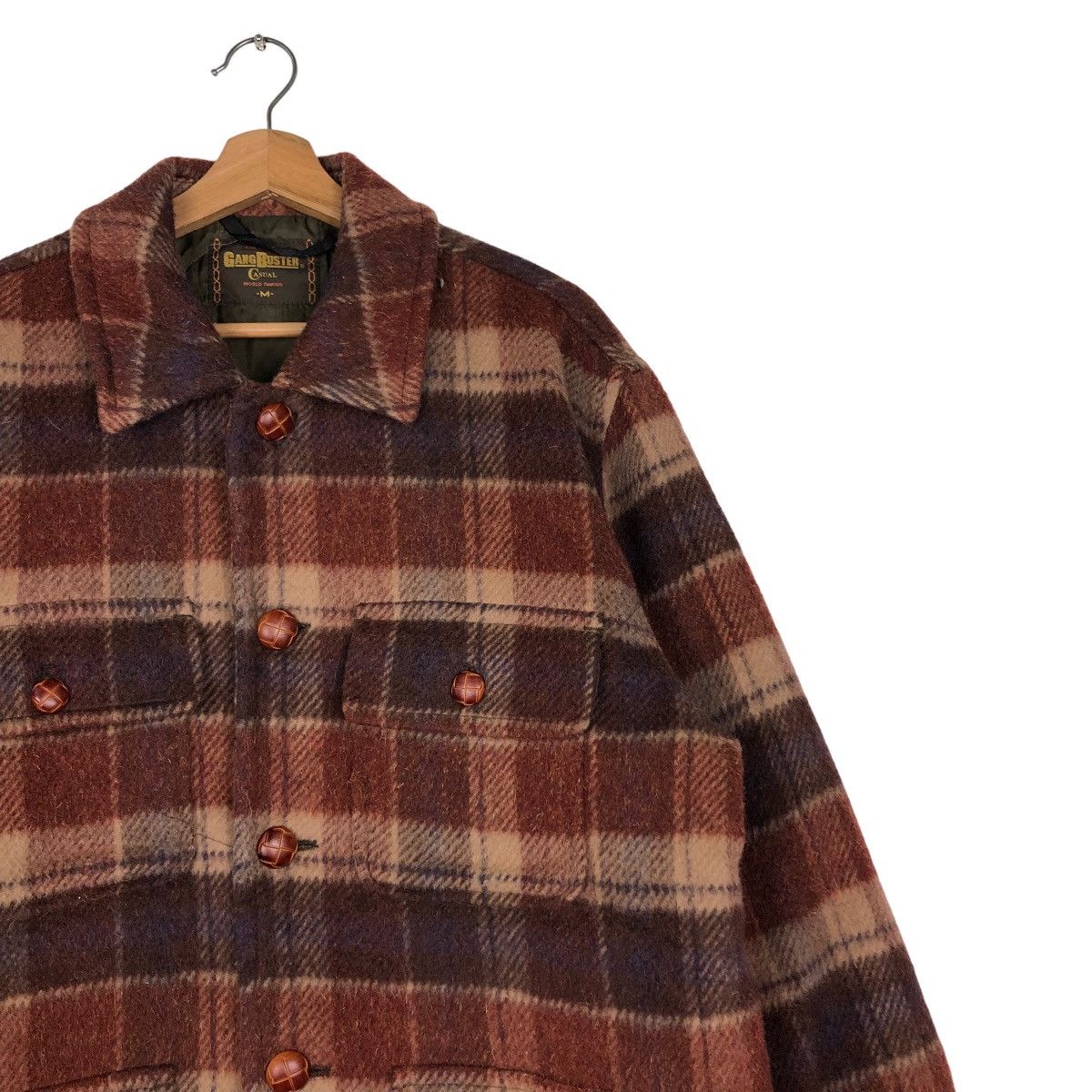 Issey Miyake 🔥Vtg Wool Shirt Jacket GangBuster Tartan Checked Design Size US M / EU 48-50 / 2 - 6 Thumbnail