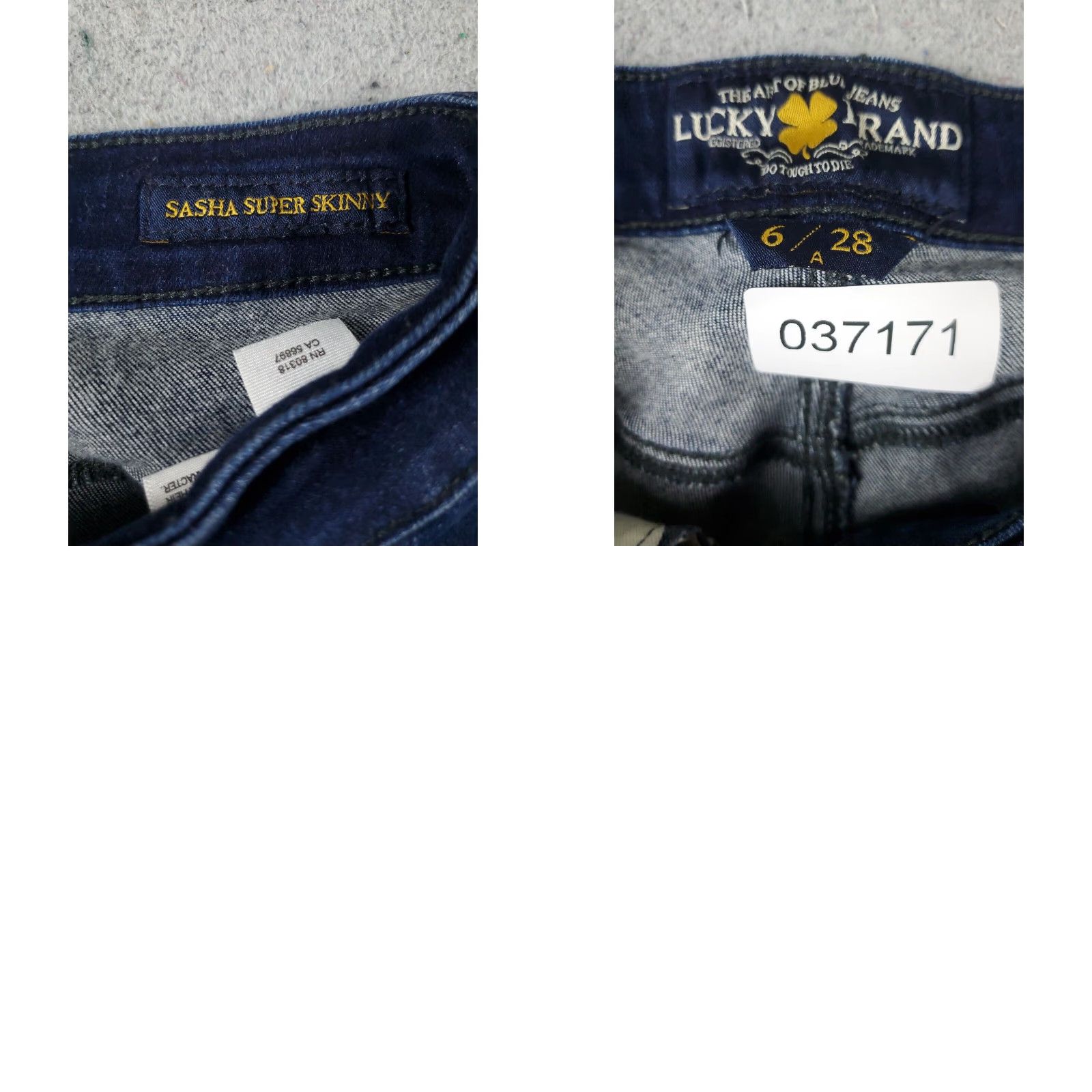 Lucky Brand Lucky Brand Womens Jeans 6/28 Blue Sasha Supper Skinny Leg Size 28" / US 6 / IT 42 - 8 Thumbnail