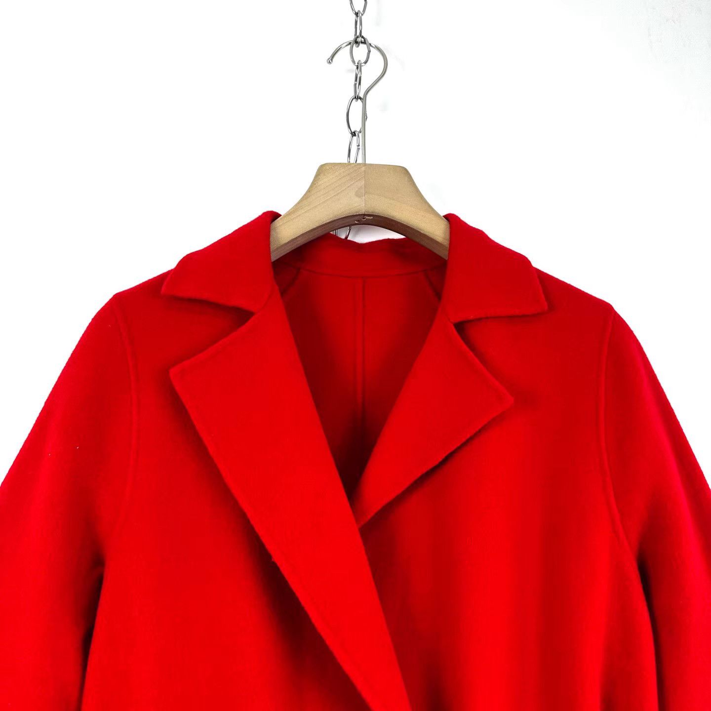 Max Mara MaxMara WEEKEND Mid-Length Red Waist-Fitted Coat K12 Size XXS / US 00 / IT 34 - 7 Thumbnail