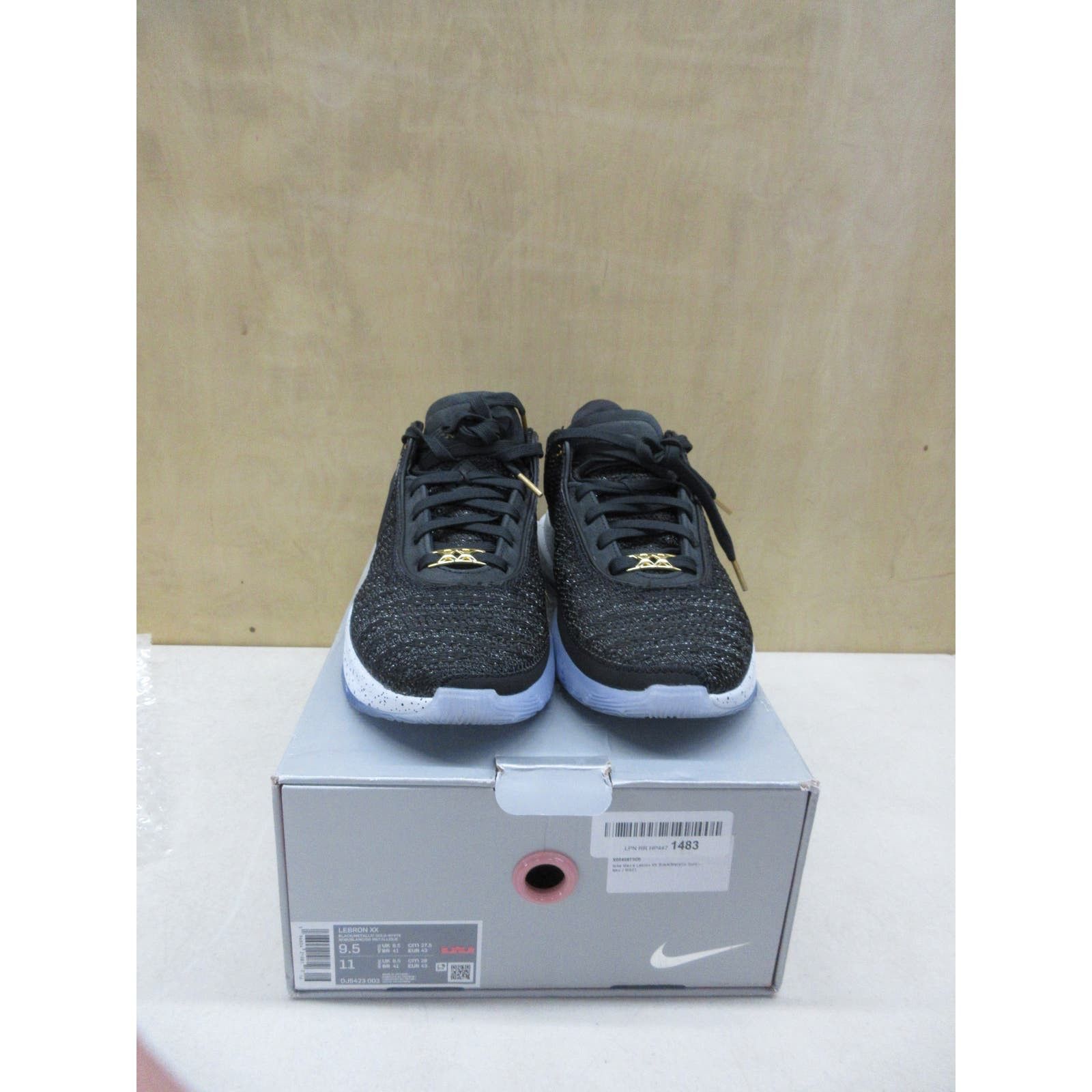 image of Nike Men's Lebron Xx Black/metallic Gold-White 9.5 Shoes