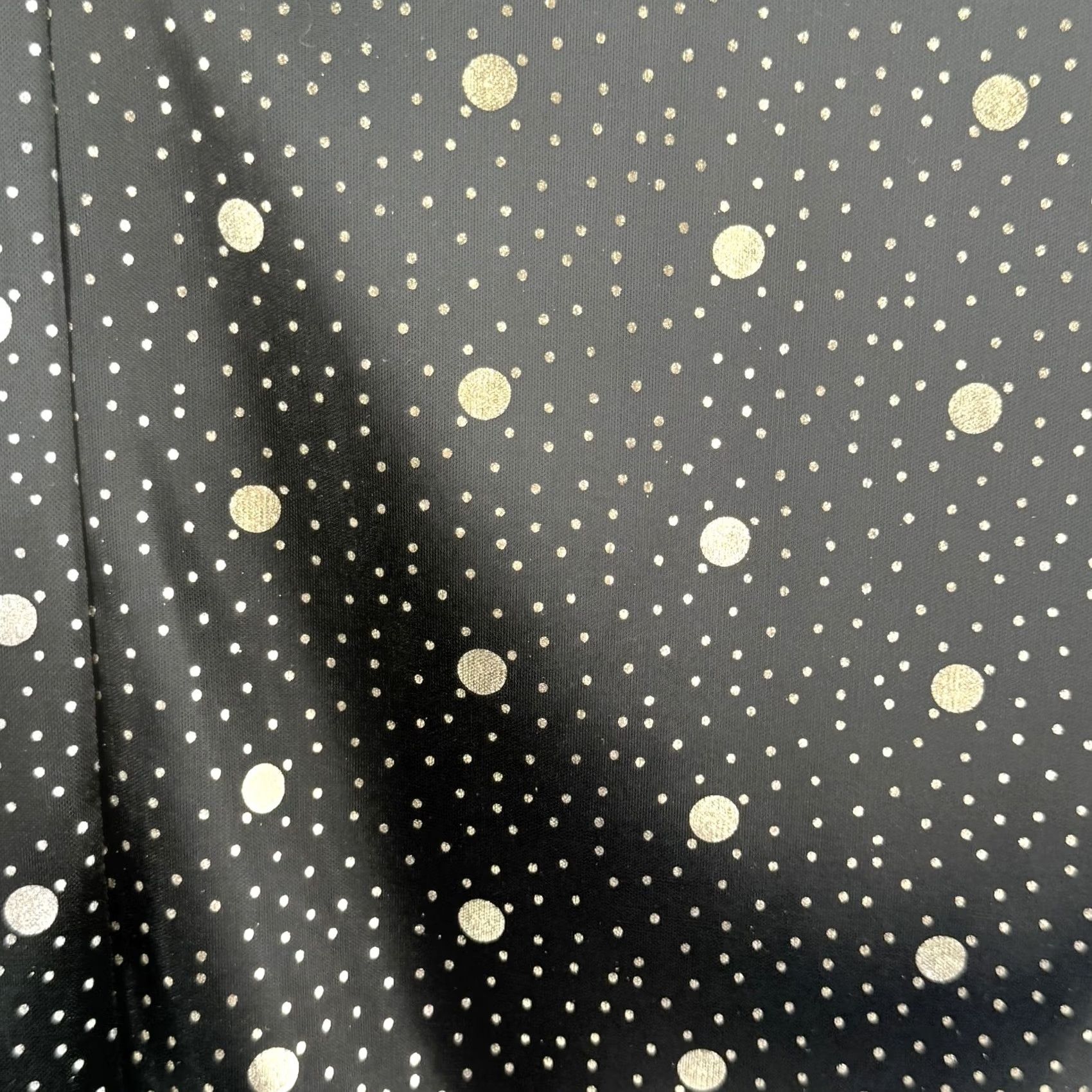 Vintage VINTAGE TR Bentley Blouse Black Metallic Polka Dot Blouse Large Women Party Top USA Made Clip Glitter Crew Neck Short Sleeve Cap Sleeve Art Size L / US 10 / IT 46 - 3 Thumbnail