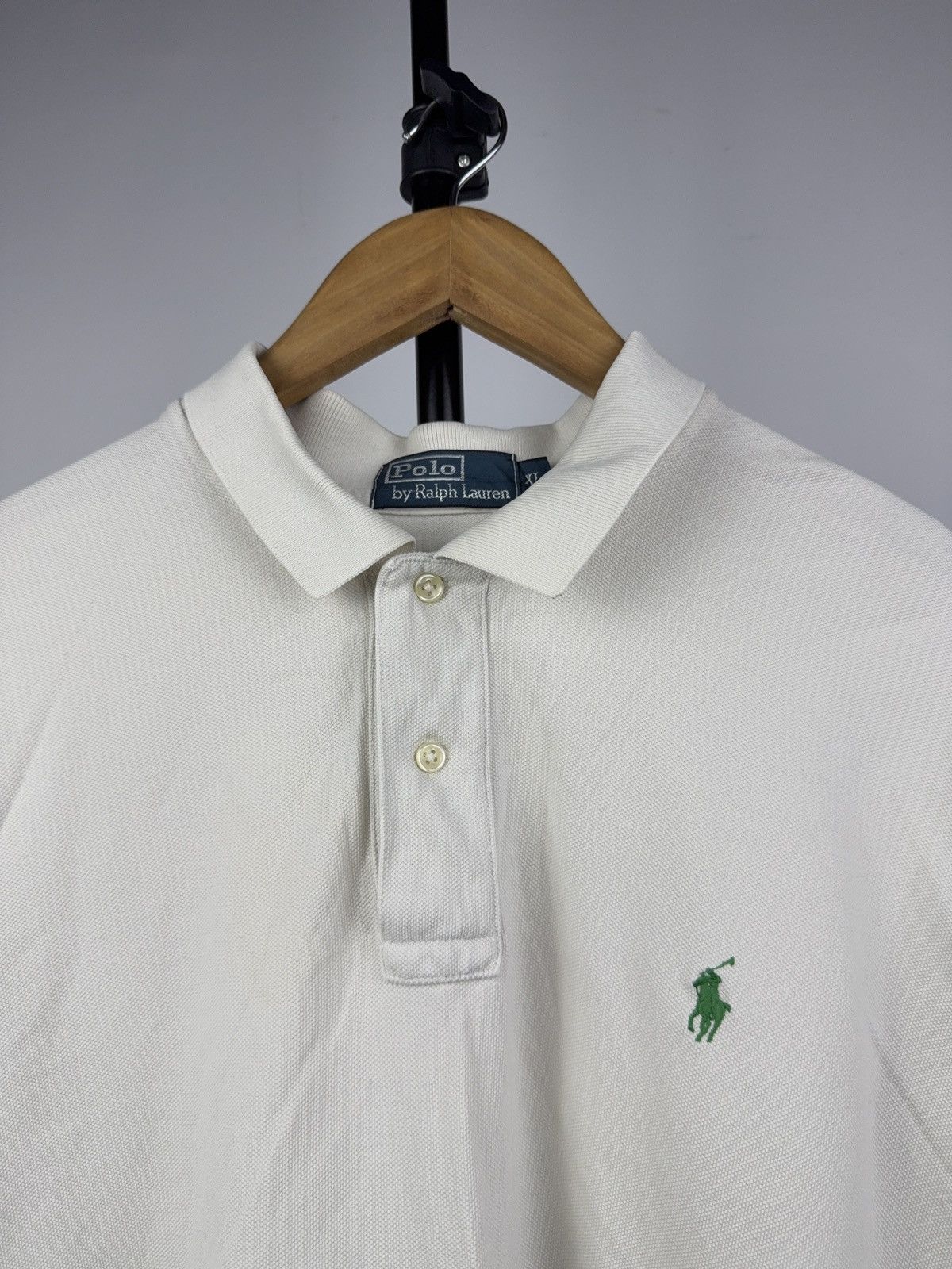 Polo Ralph Lauren Vintage 90s Retro Basic Polo Ralph Lauren Blue Polos Y2K Size US XL / EU 56 / 4 - 2 Thumbnail