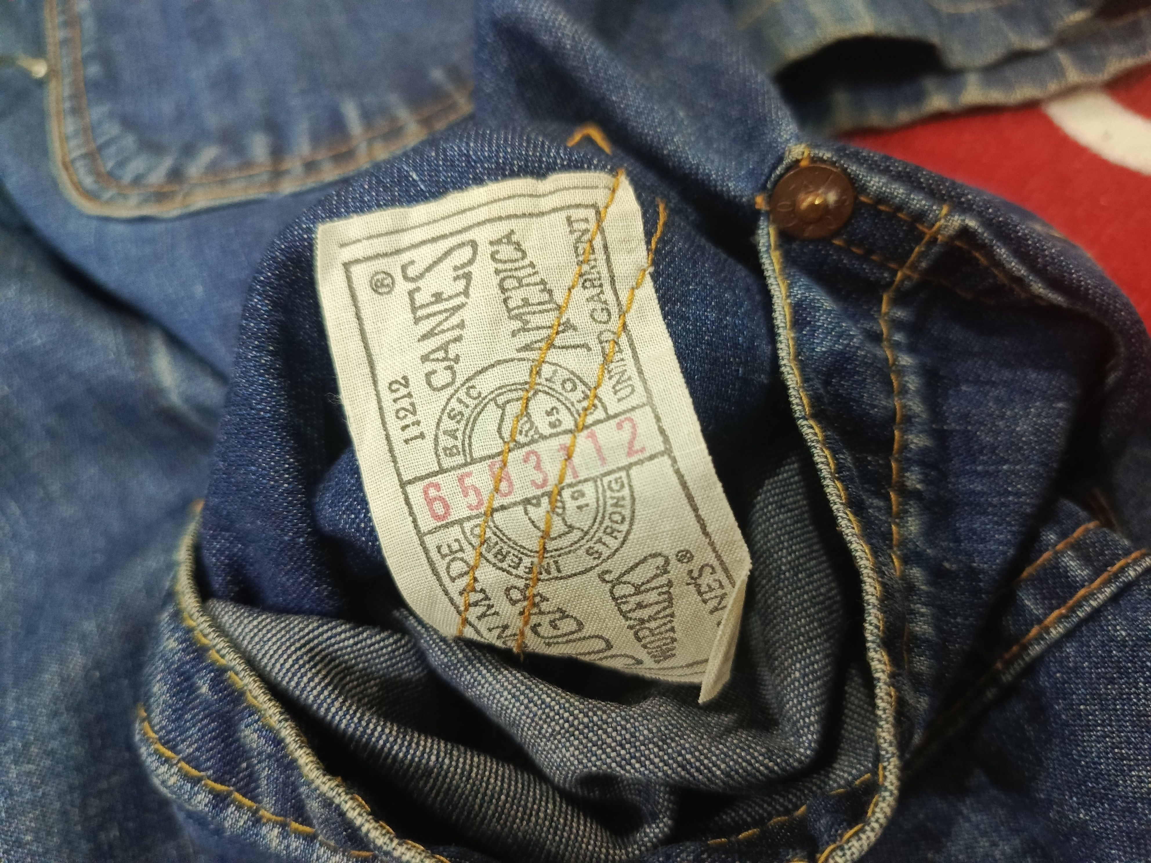 Sugar Cane Sugar Cane denim work coat or coverall jacket, Size US XL / EU 56 / 4 - 7 Thumbnail
