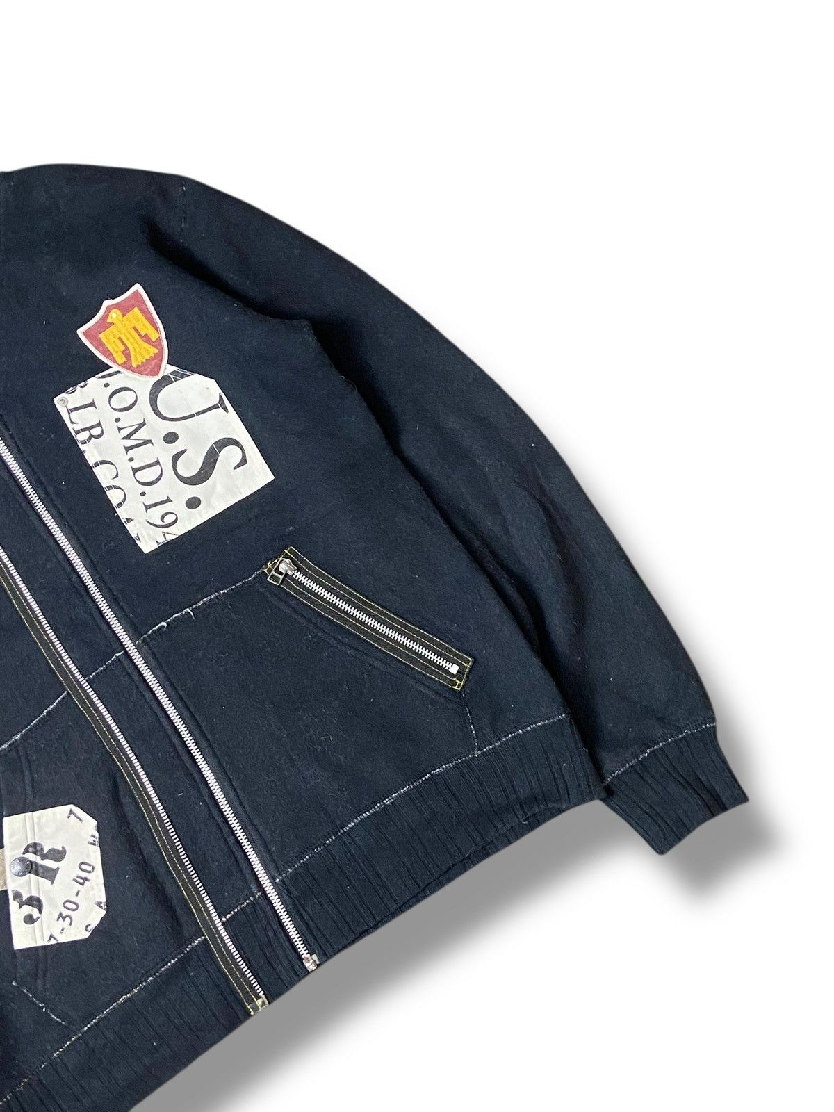 Avirex × Japanese Brand × Vintage AVIREX Brand Zipper Hoodie Jacket with Patches (118) Size US XS / EU 42 / 0 - 4 Thumbnail