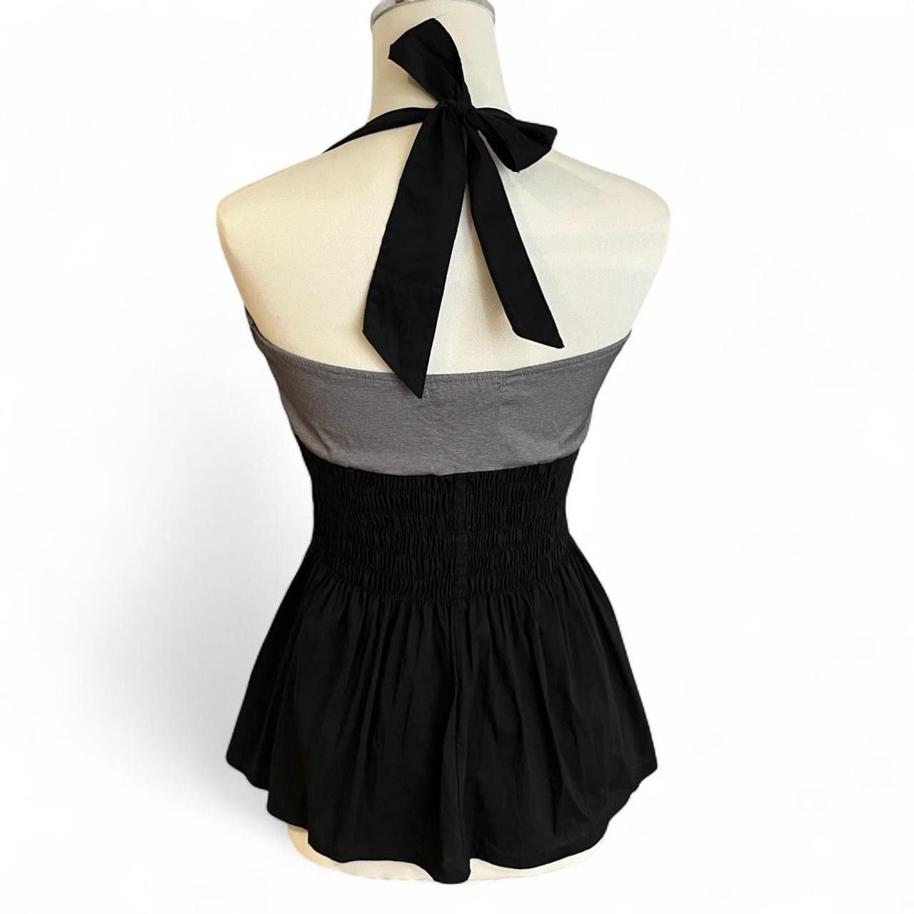 Other Vintage y2k grey and black halter top Size XS / US 0-2 / IT 36-38 - 4 Thumbnail