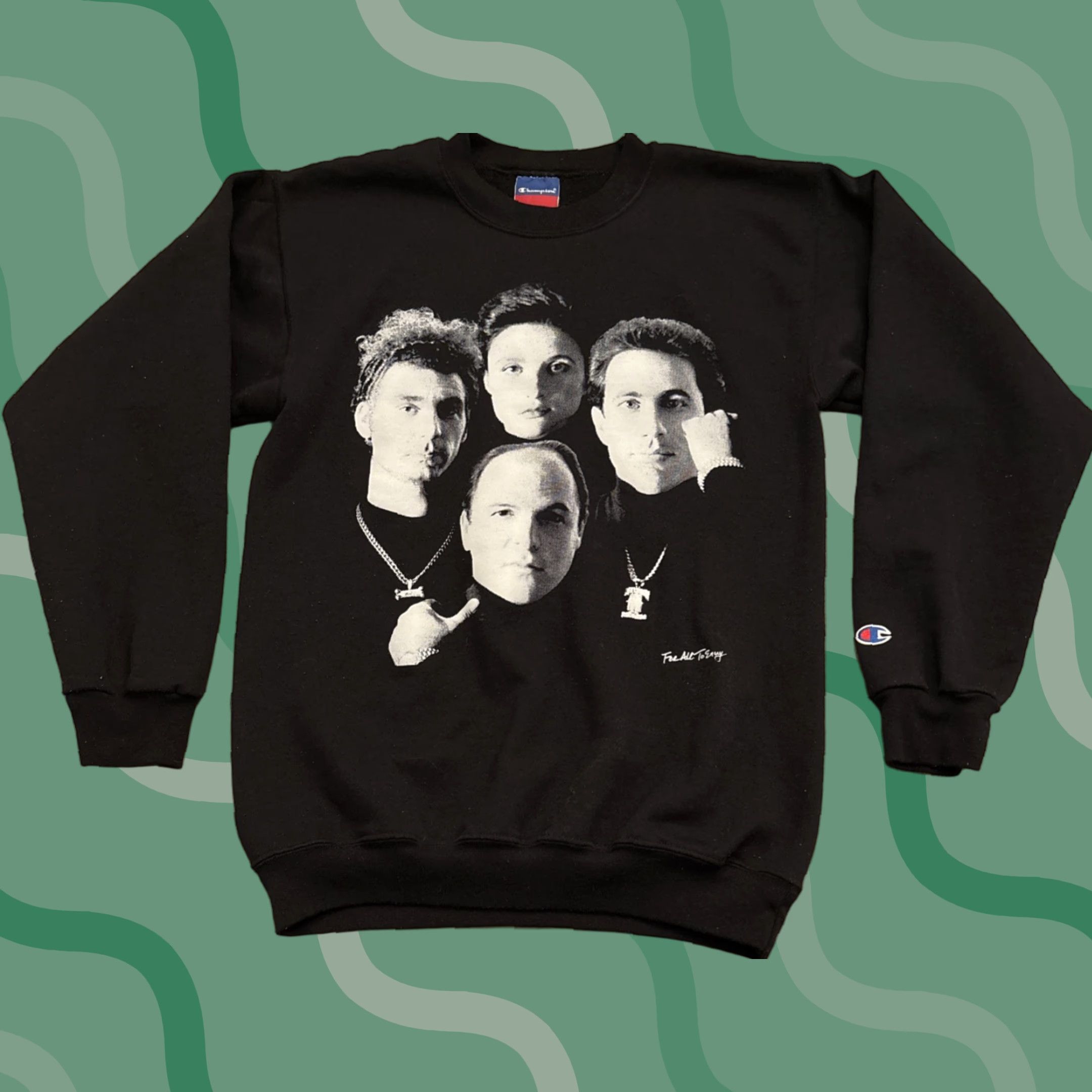 Champion Champion Sweatshirt Seinfeld No New Friends For All To Envy Size S Black Men Rare Size US S / EU 44-46 / 1 - 1 Thumbnail