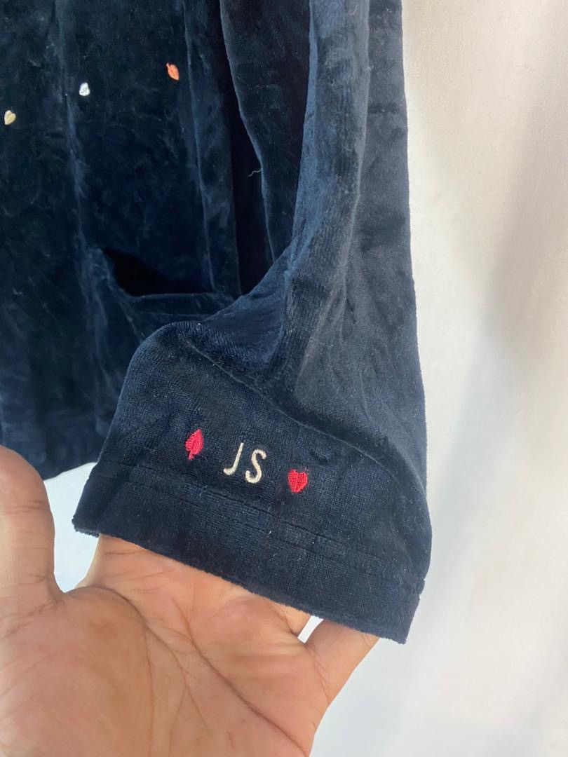 Japanese Brand × Junko Shimada Junko shimada velvet blouse shirt Size L / US 10 / IT 46 - 4 Thumbnail