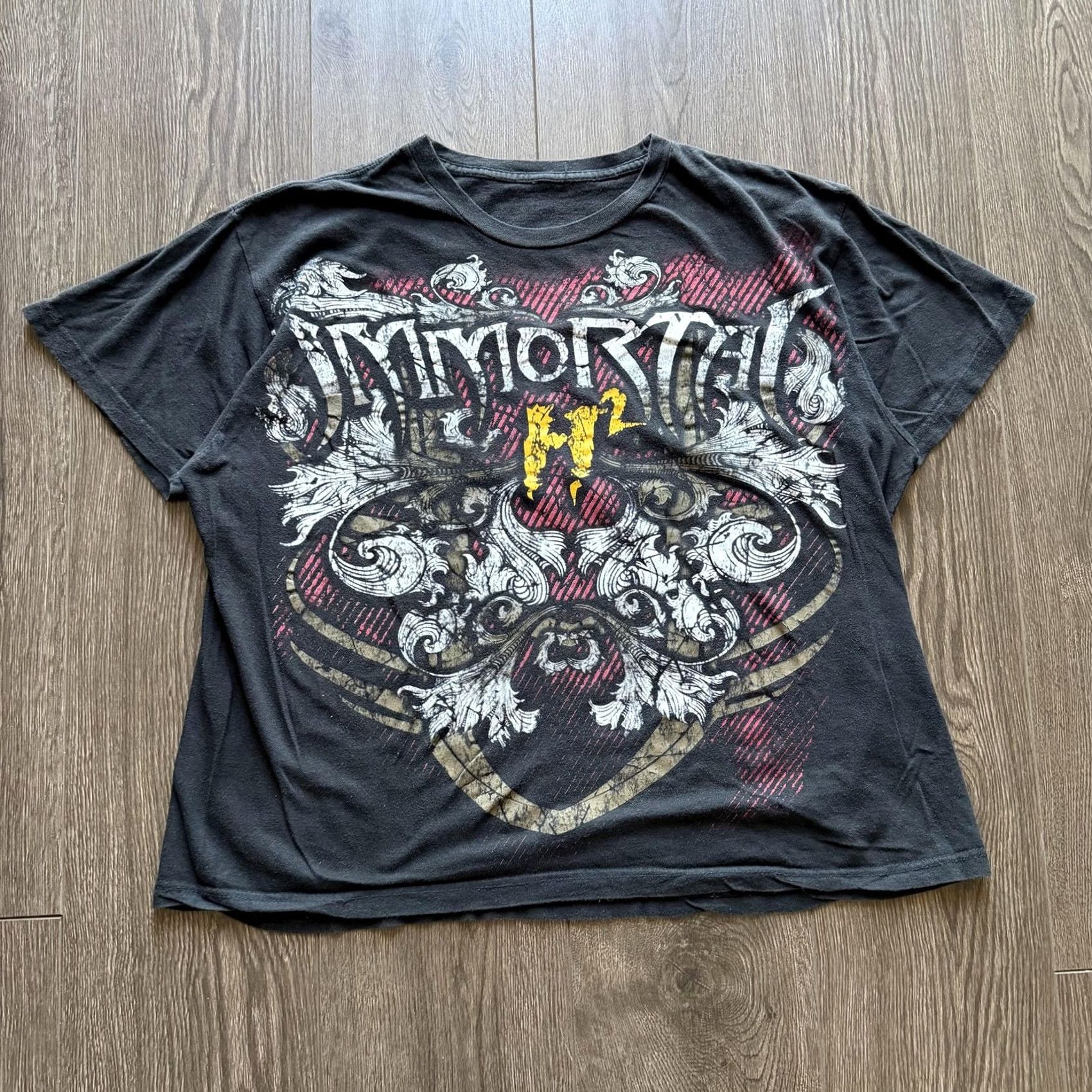 Hogan Y2K Wrestling Shirt Hulk Hogan Large Black Immortal H2 Impact TNA Graphic Tee Size US L / EU 52-54 / 3 - 3 Thumbnail