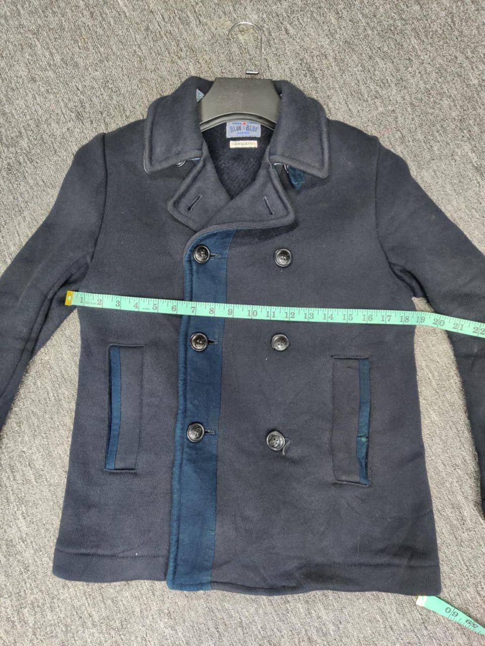 Blue Blue Japan Vintage Blue Blue Japan Arigato Double Breasted Coat Jacket Size US M / EU 48-50 / 2 - 16 Thumbnail