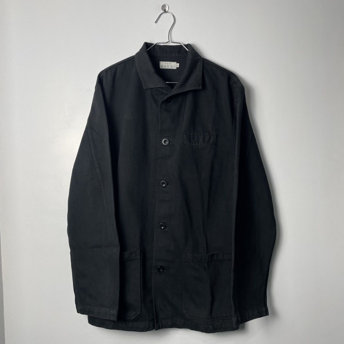Vintage French Work Chore Mole Skin Jacket Size US L / EU 52-54 / 3 - 1 Thumbnail