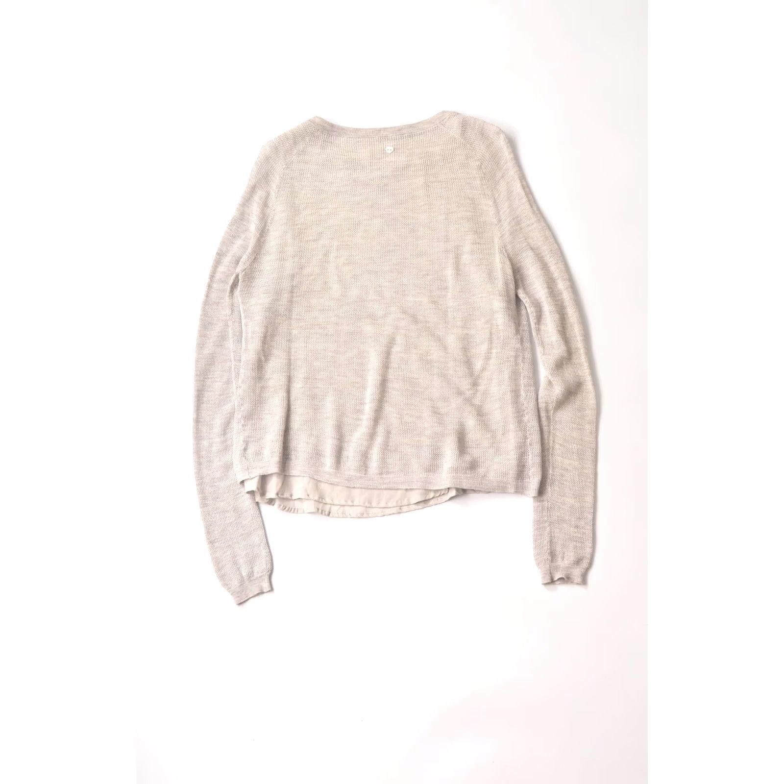 Vintage FTC Seacell Cashmere Silk Gray Pullover Sweater, M, Women, Size M, Cashmere, Pullover, Made in PRC, Used with minor wear Size M / US 6-8 / IT 42-44 - 5 Thumbnail