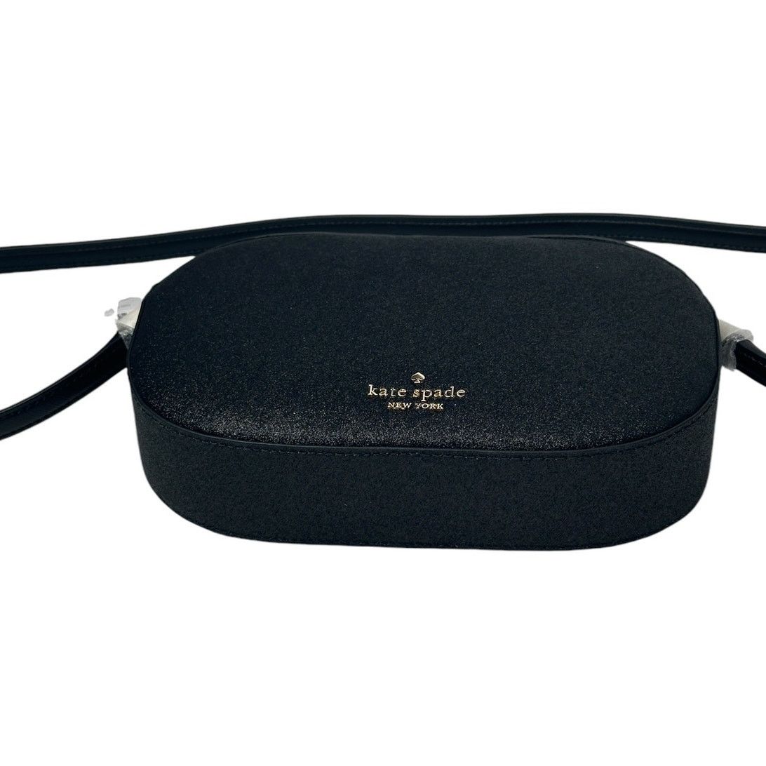 Kate Spade Kate Spade Glimmer Oval Small Camera Bag Black Glitter Size ONE SIZE - 7 Thumbnail