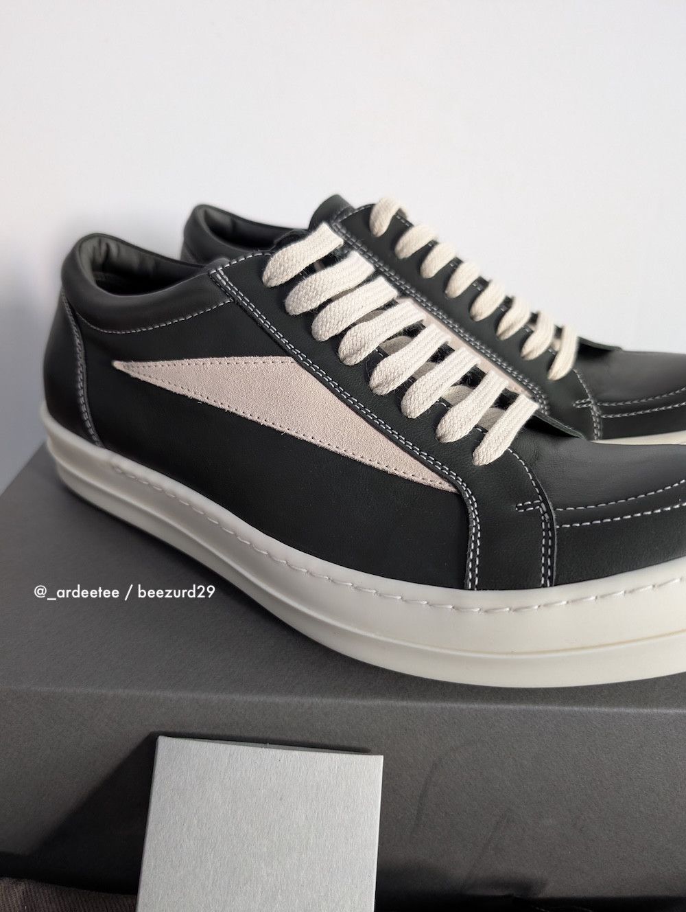 Rick Owens *NEW* NUBUCK LEATHER VINTAGE SNEAKERS VANS 41 Size US 8 / EU 41 - 5 Thumbnail