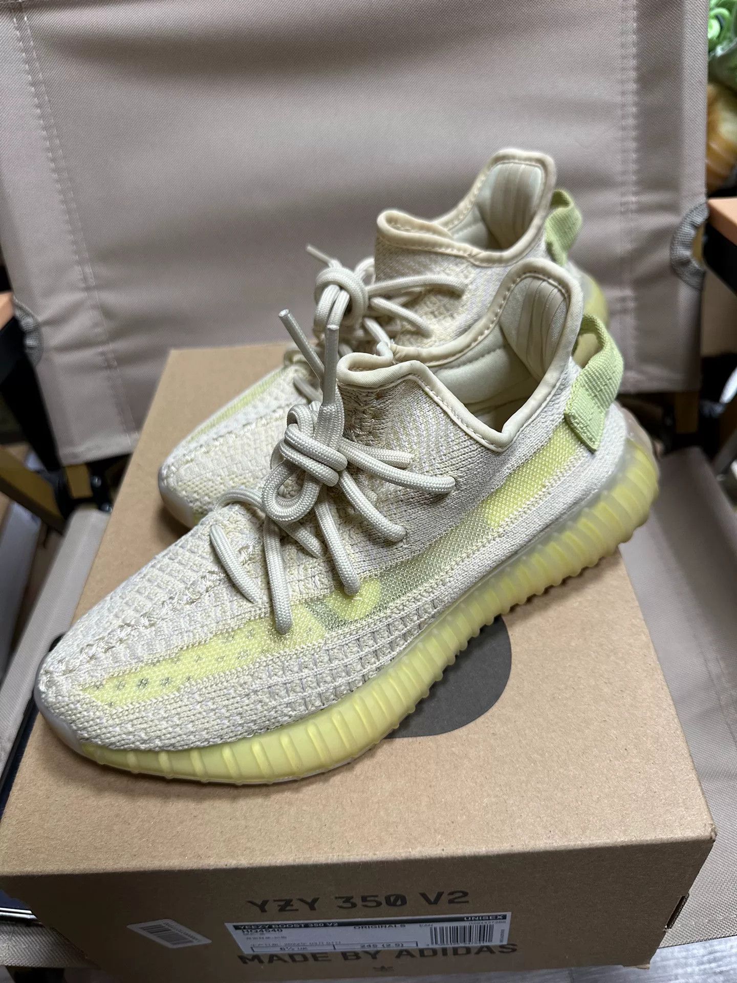 Adidas Adidas YEEZY350 Limited Yellow Lowtop Sneakers 36 Men Size US 5 / EU 37 - 1 Thumbnail