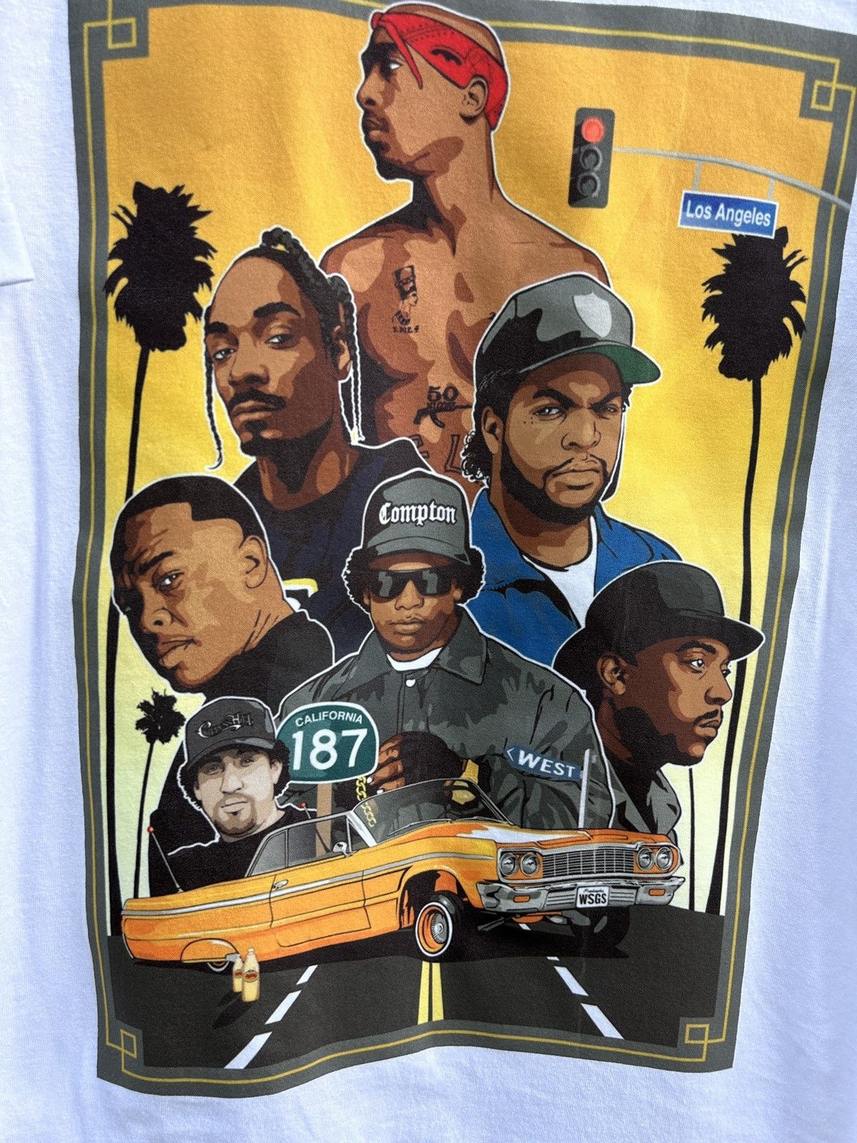 Band Tees 00s Vintage West Coast Rappers Boot T-Shirt 2Pac Snoop Ice Size US S / EU 44-46 / 1 - 2 Thumbnail