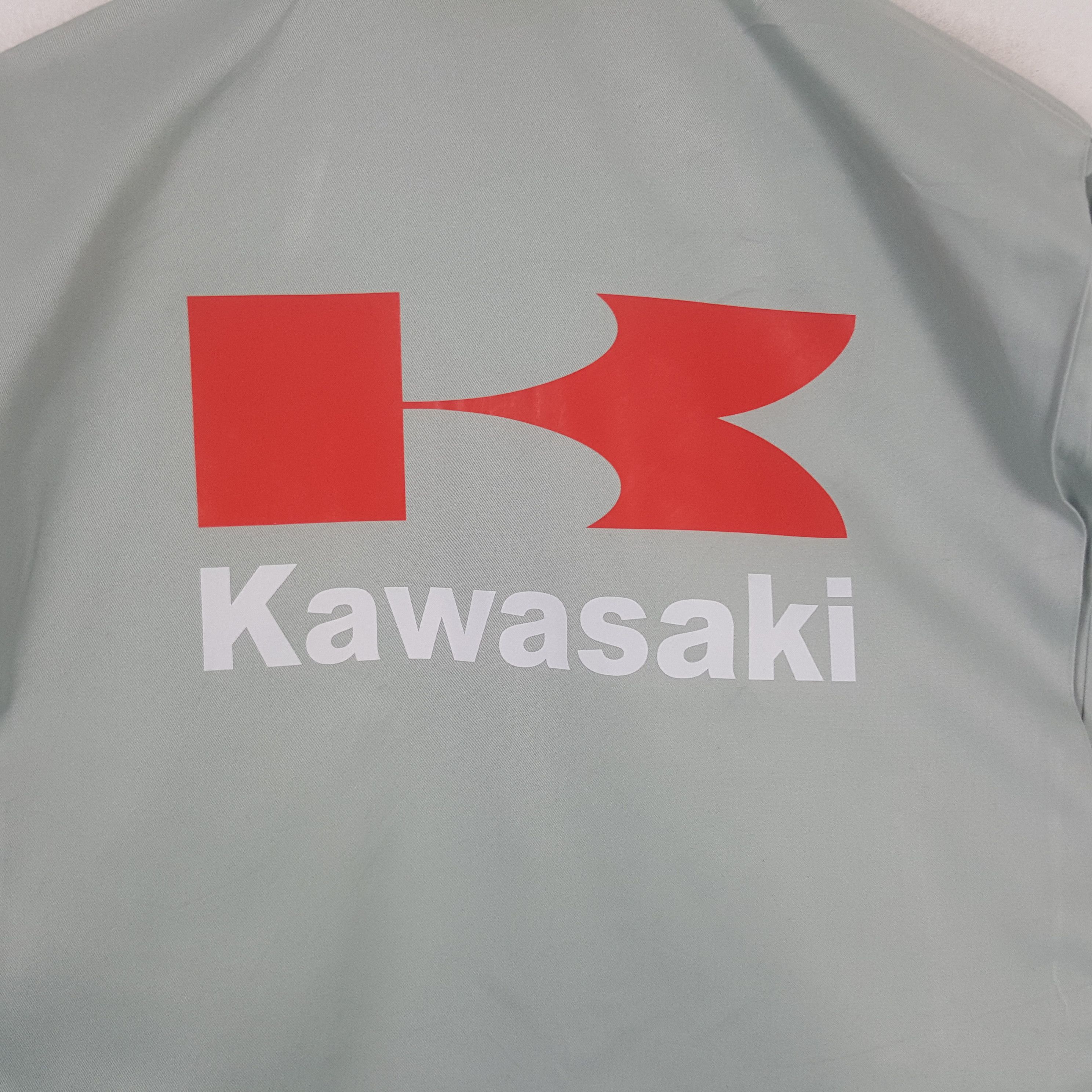 Japanese Brand Vintage Kawasaki Japanese Motorsports Custom Art Jacket RR16 Size US L / EU 52-54 / 3 - 2 Thumbnail