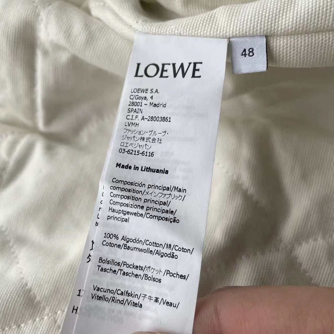 Loewe LOEWE oversized zipper hooded white parka 48 new Size US M / EU 48-50 / 2 - 7 Thumbnail