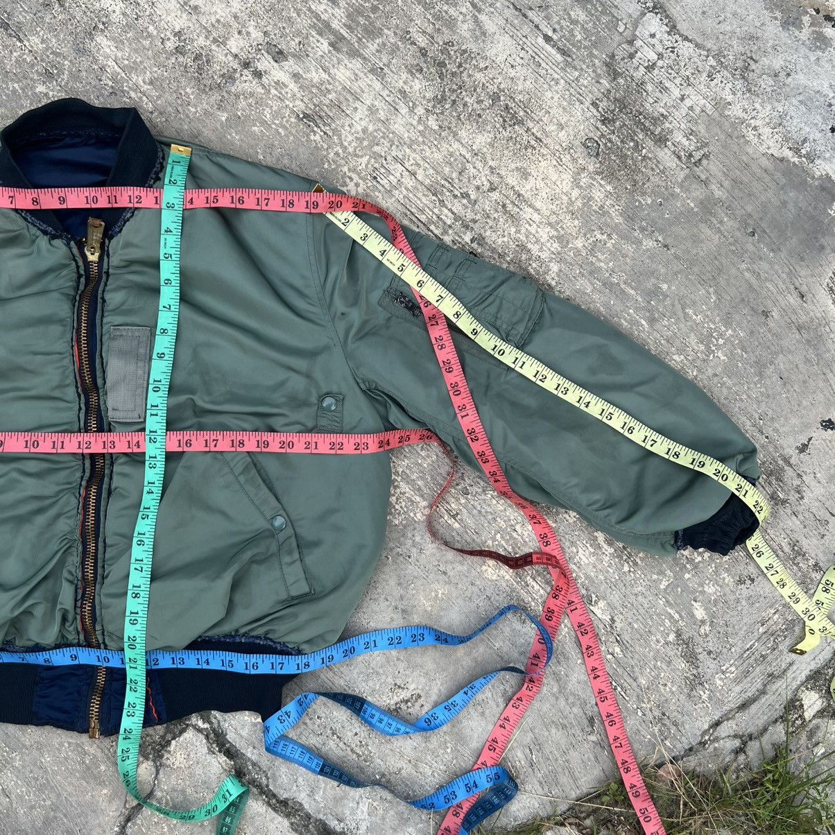 Alpha Industries "VINTAGE" ALPHA INDUSTRIES TRASHED MA-1 BOMBER JACKET Size US M / EU 48-50 / 2 - 23 Thumbnail