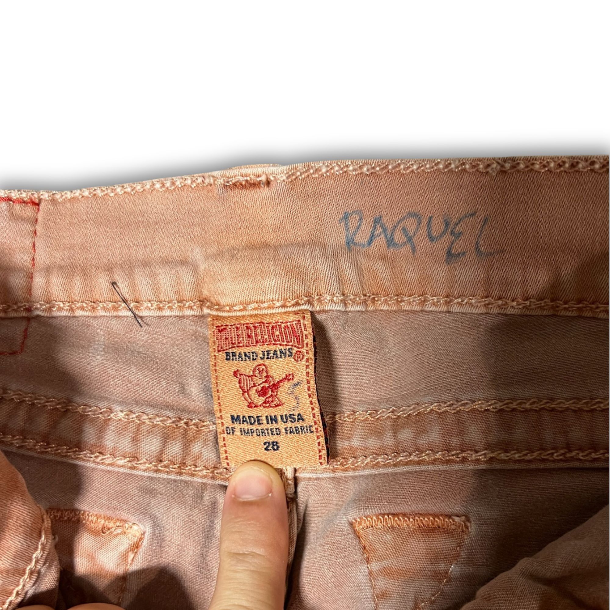 True Religion True Religion Womens Skinny Fit Jeans Size 28W Light Brown 9 Size 28" / US 6 / IT 42 - 5 Thumbnail