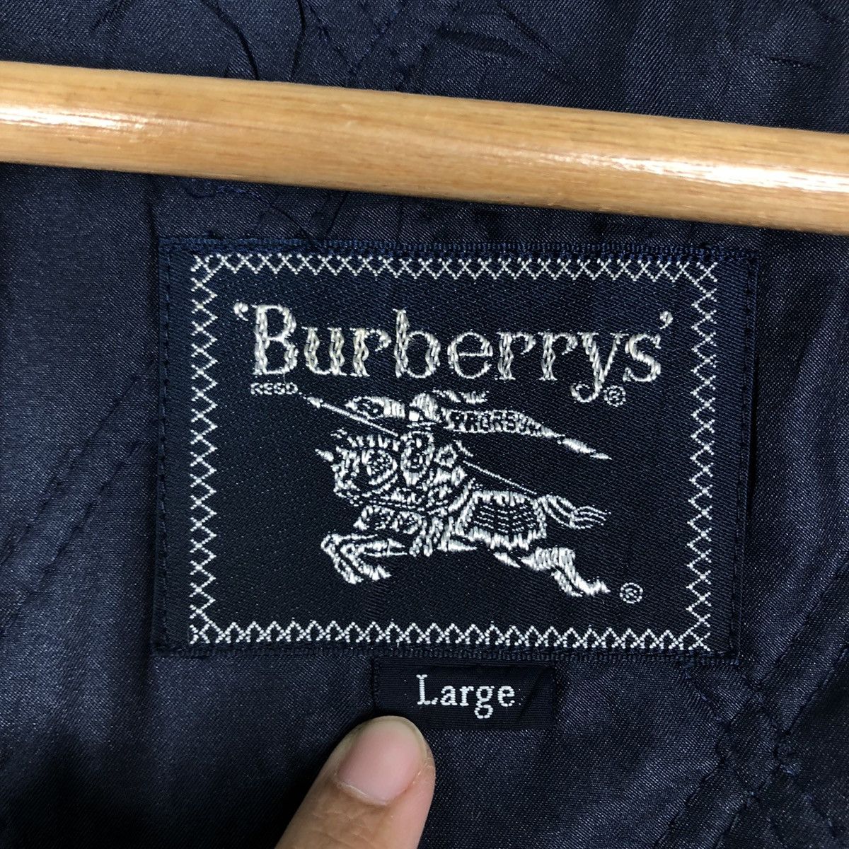 Burberry 🔥Vintage Chore Jacket Burberrys Big Logo Size US L / EU 52-54 / 3 - 17 Thumbnail