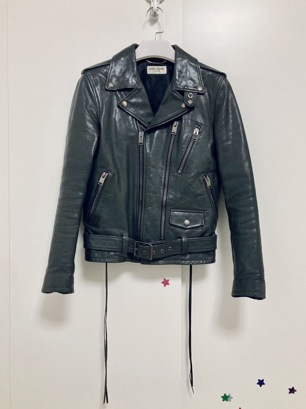 Hedi Slimane SAINT LAURENT PARIS BY HEDI SLIMANE L17 CALF LEATHER JACKET Size US S / EU 44-46 / 1 - 5 Thumbnail