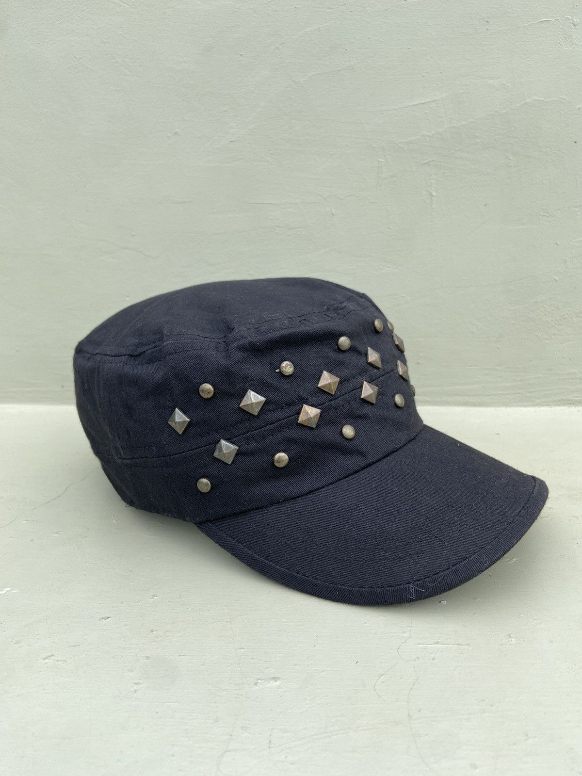 If Six Was Nine 2000s punk ifsix studded button patrol hat Size ONE SIZE - 4 Thumbnail