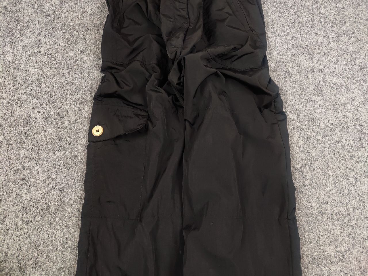 MCM Vintage MCM Sports Nylon Black wide casual Zip Trouser pants Size 26" / US 2 / IT 38 - 5 Thumbnail