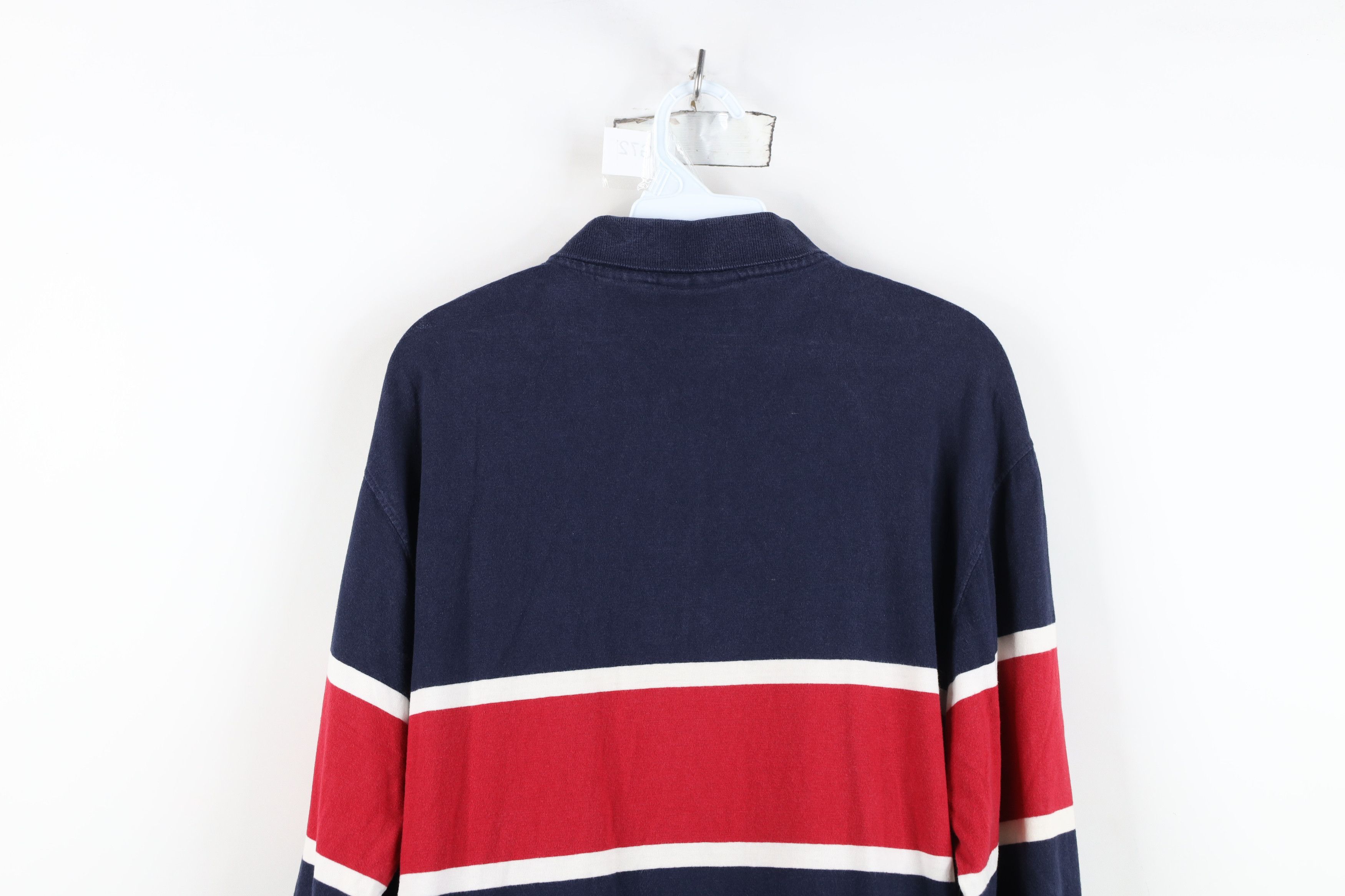 Vintage Vintage 90s Streetwear Block Long Sleeve Rugby Polo Shirt Size US M / EU 48-50 / 2 - 12 Thumbnail