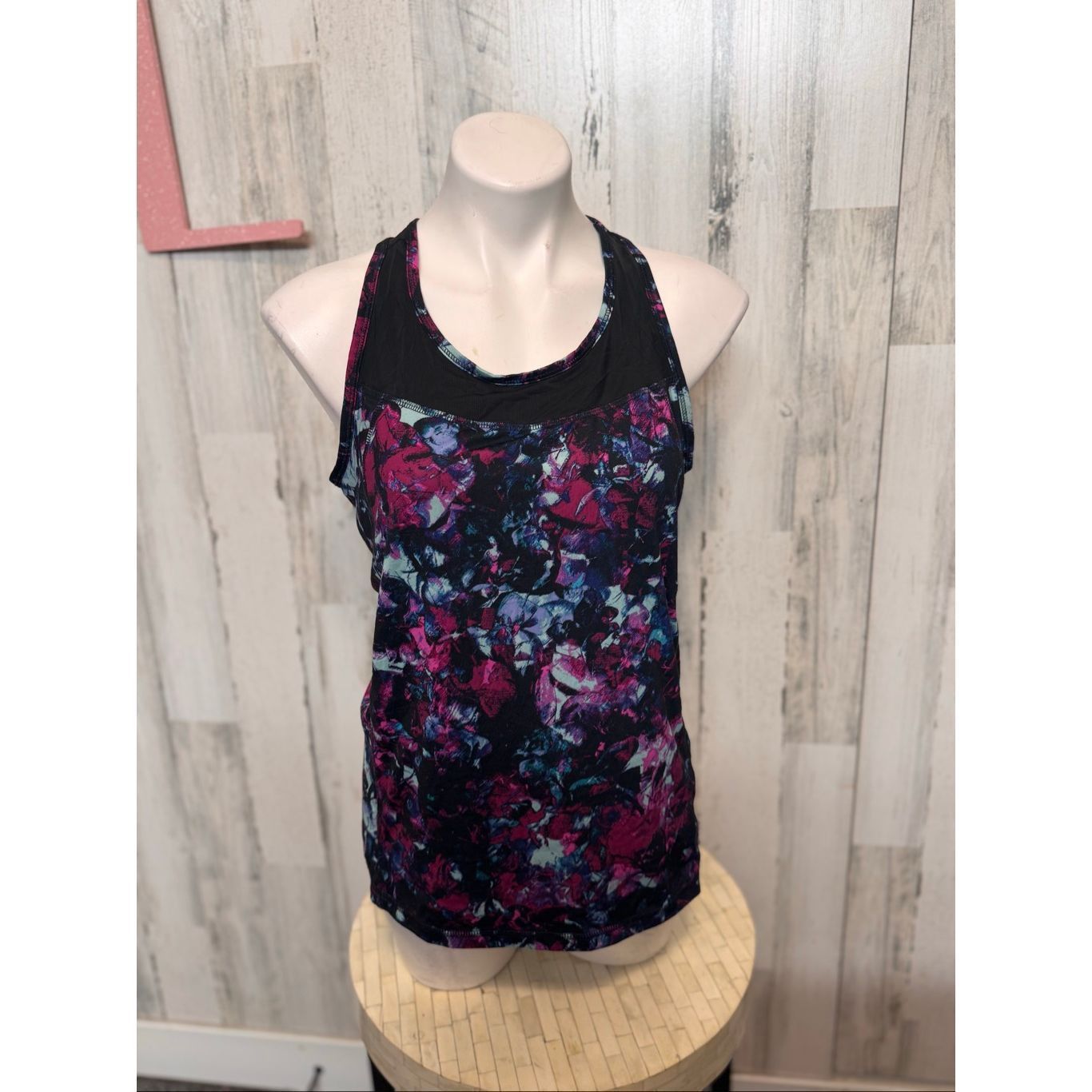 Other Metaphor Women’s Athletic Tank Top Large Abstract Floral Mes Size L / US 10 / IT 46 - 2 Thumbnail