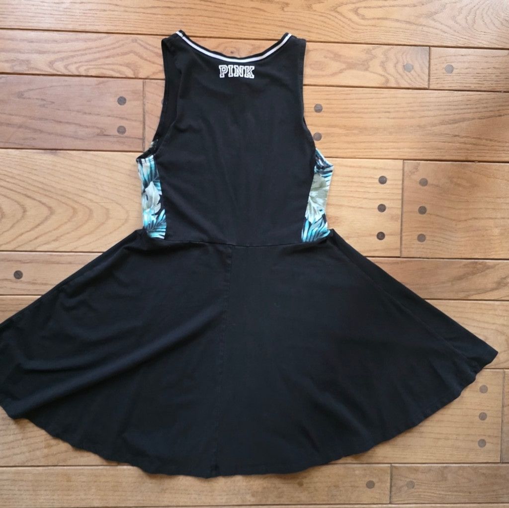 Victoria's Secret PINK by Vctoria's Secret Black and Blue Pattern Dress Size M / US 6-8 / IT 42-44 - 4 Thumbnail