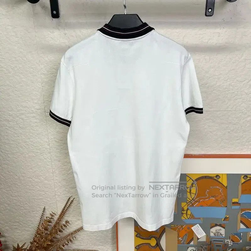 Dior Dior White Men's Polo Shirt Size L . Size US L / EU 52-54 / 3 - 2 Thumbnail