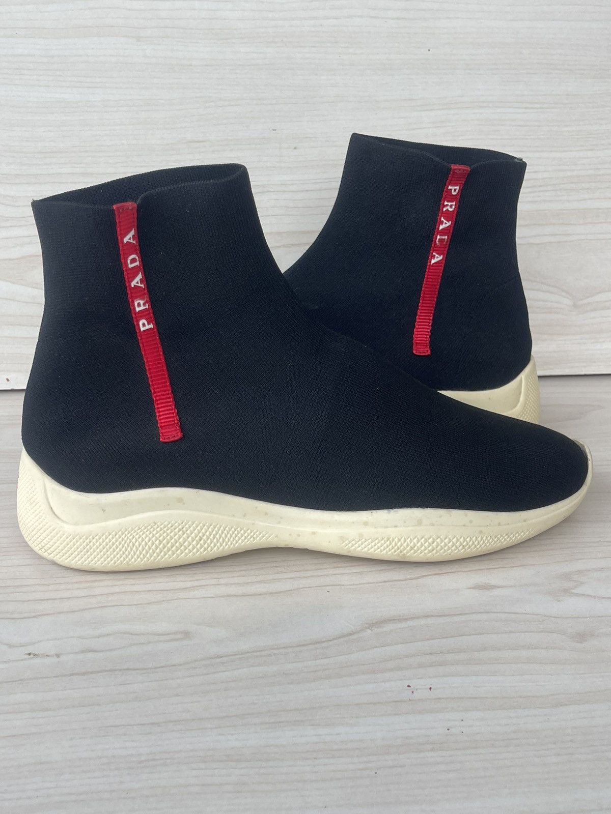 Prada Prada Linea Rossa Sock Sneakers. Size US 10 / EU 43 - 5 Thumbnail