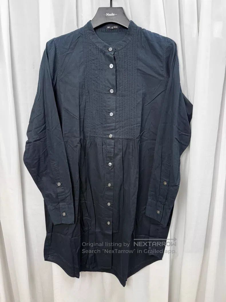 Ann Demeulemeester Ann Demeulemeester Crisp pleated blouse with structured si Size XXS / US 00 / IT 34 - 1 Thumbnail