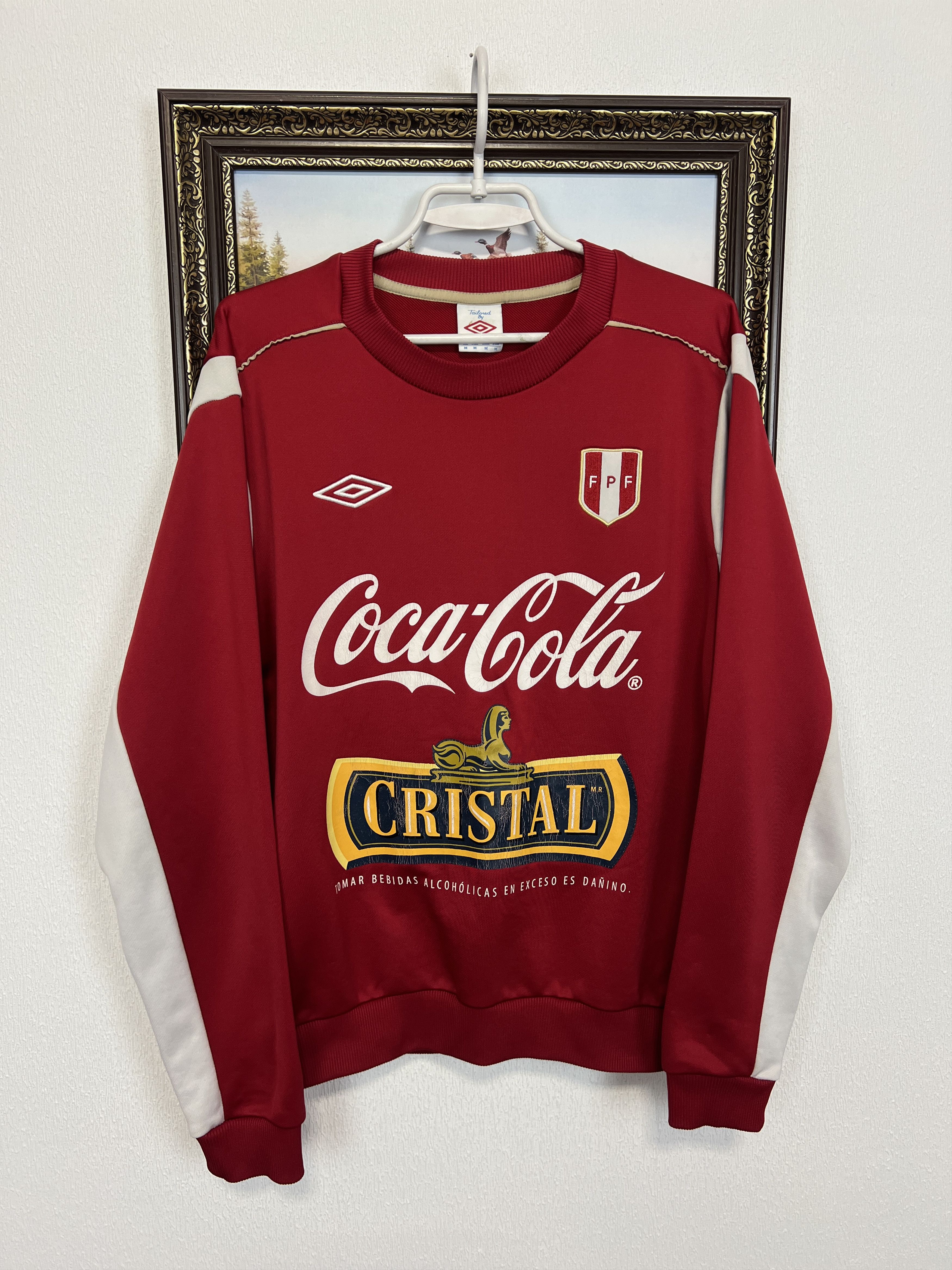 Umbro Vintage Peru Football Player Issue Train Sweatshirt Jacket Size US M / EU 48-50 / 2 - 1 Thumbnail