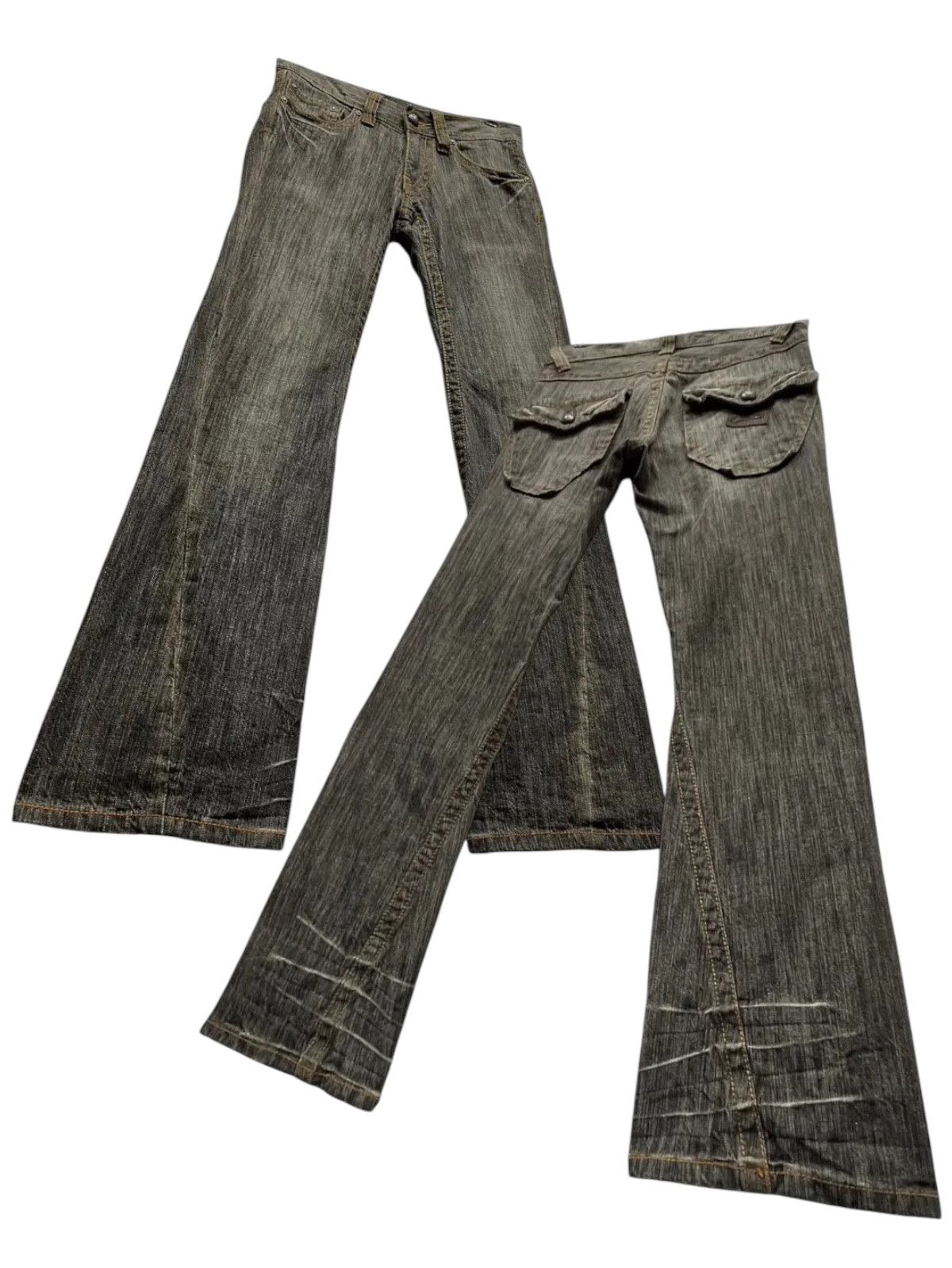 JUN MEN SICK FLARE🔥Vtg JUN MEN Classic Flare Low Rise Jeans💥 Size US 30 / EU 46 - 1 Thumbnail