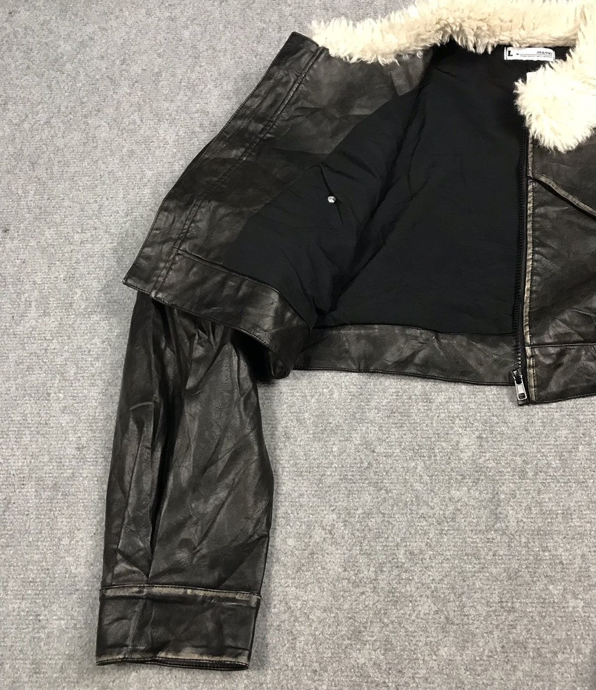 14th Addiction Mamc punk japan Ifsixwasnine style Leather cropped jacket Size US L / EU 52-54 / 3 - 9 Thumbnail