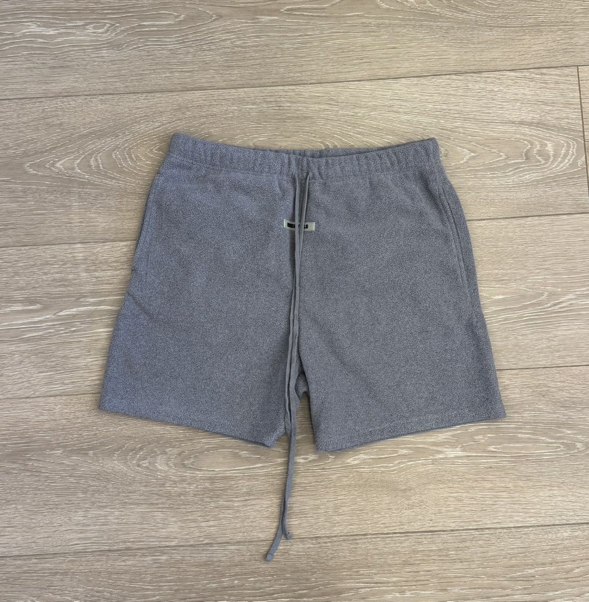 Essentials FOG Essentials Grey Polar Fleece Shorts Size US 34 / EU 50 - 1 Thumbnail