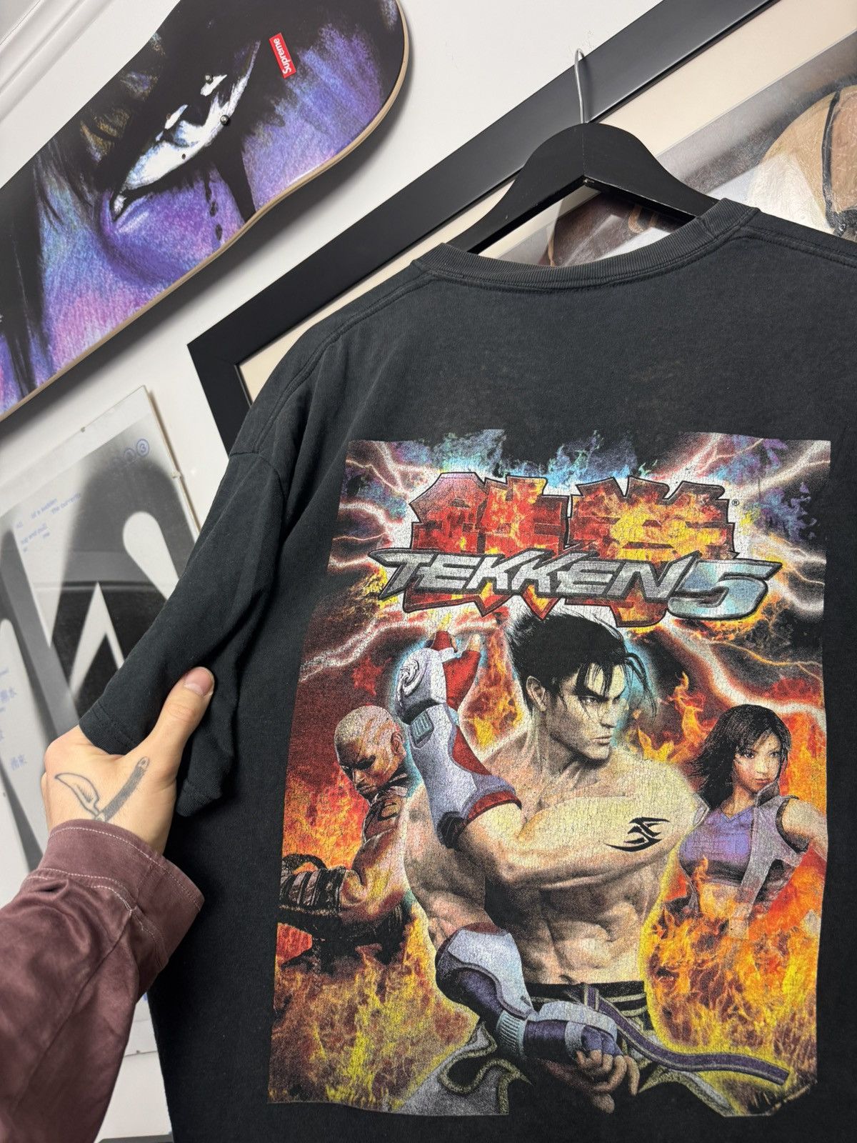 Playstation Vintage Tekken 5 Namco Game Promo Tee 2004 Og Washed Hanes Size US XL / EU 56 / 4 - 2 Thumbnail
