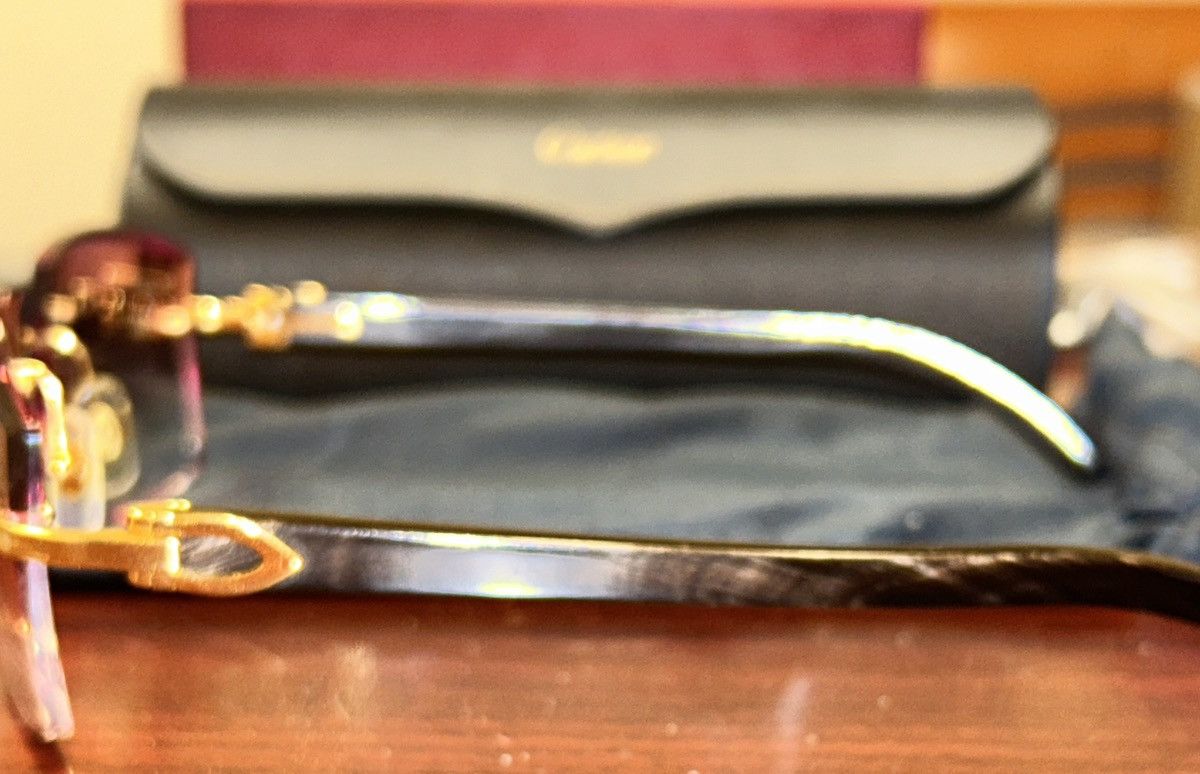 Cartier Cartier Buffalo Horn C Décor Sunglasses – Rare Buffs Size ONE SIZE - 13 Thumbnail