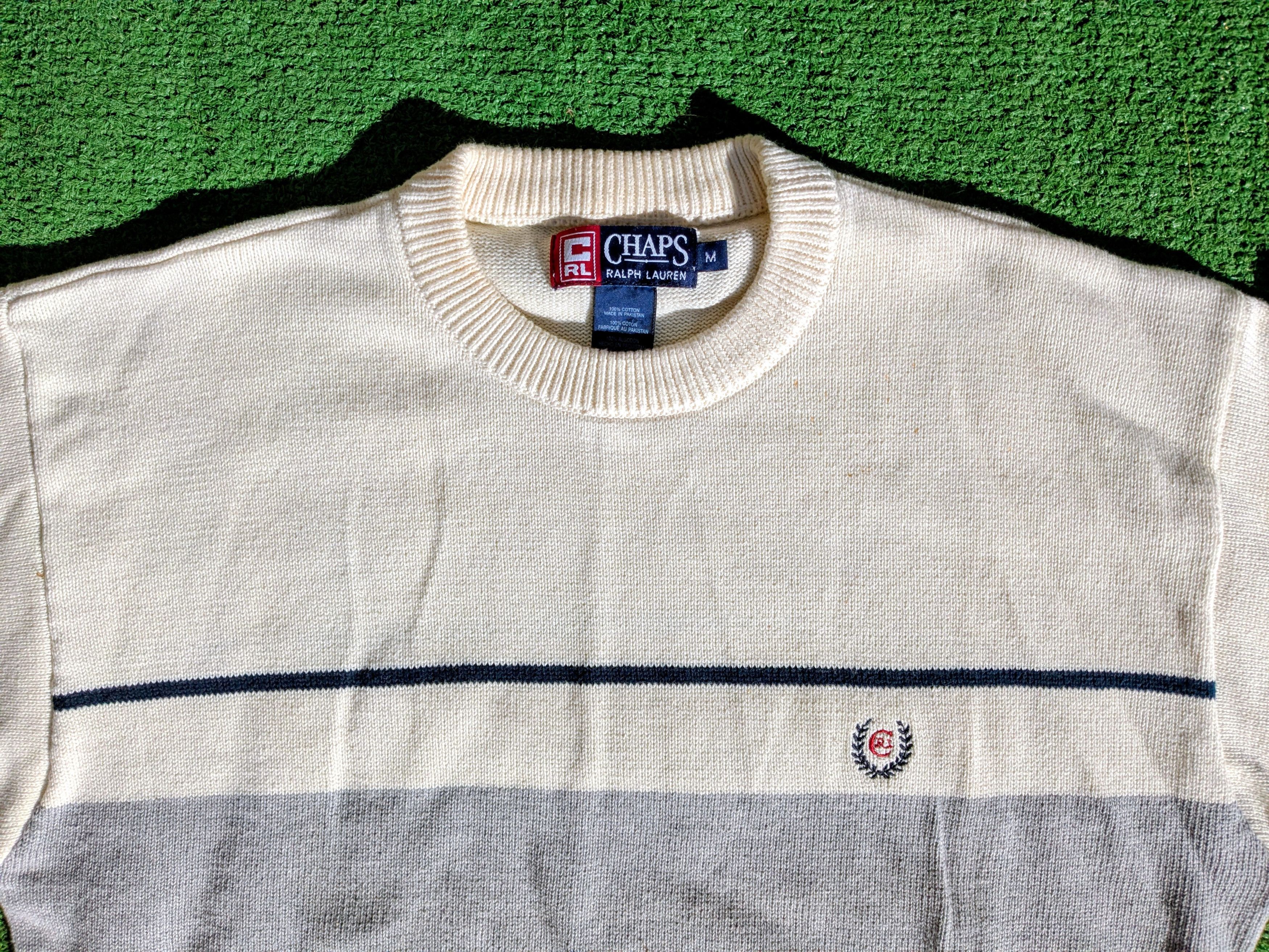 Chaps Ralph Lauren MARKED Vintage Chaps Ralph Lauren Pullover Cotton Sweater Size US M / EU 48-50 / 2 - 5 Thumbnail