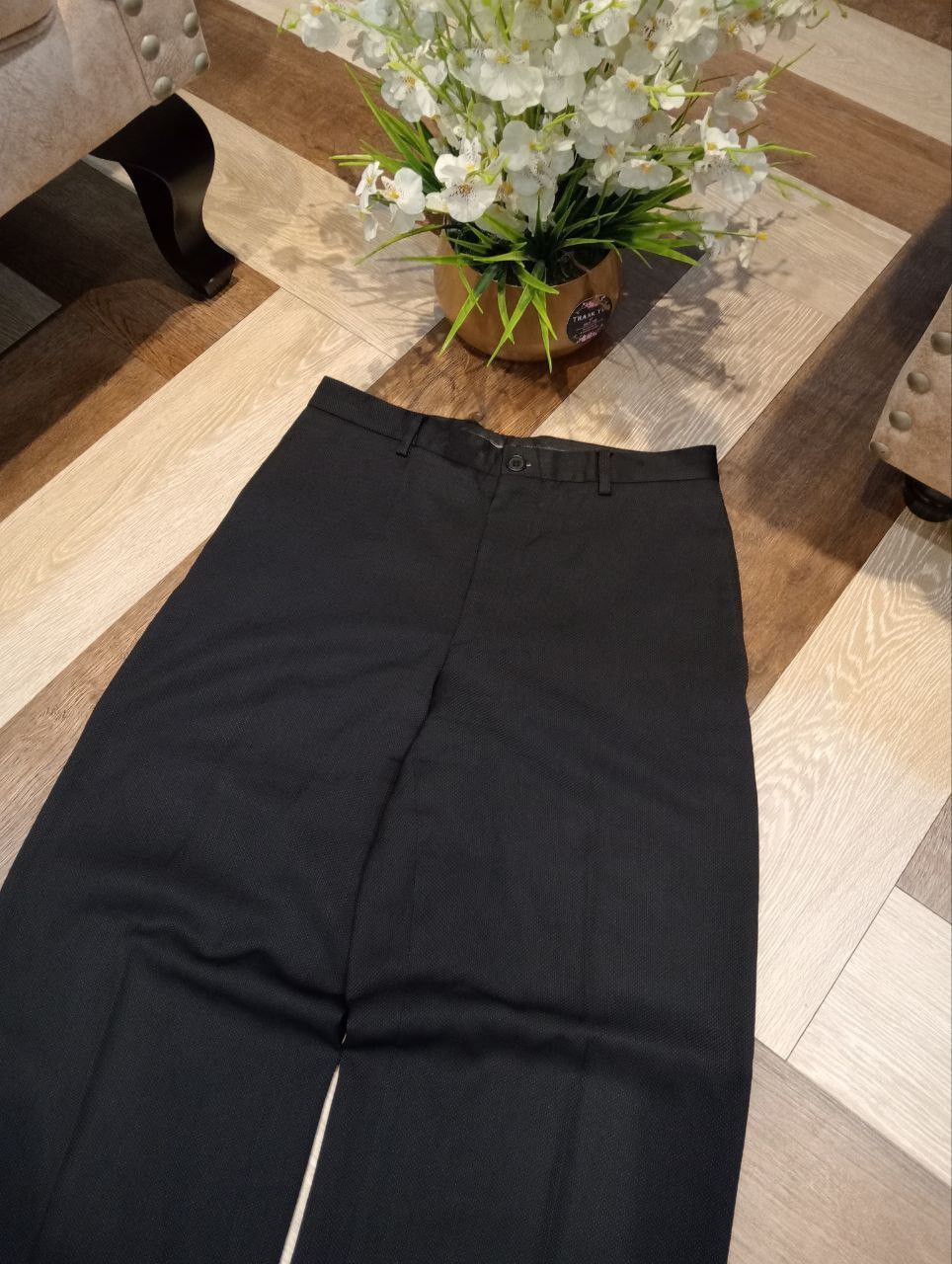 Giorgio Armani GIORGIO ARMANI BLEND WOOL SILK NYLON BAGGY TROUSERS Size US 30 / EU 46 - 3 Thumbnail