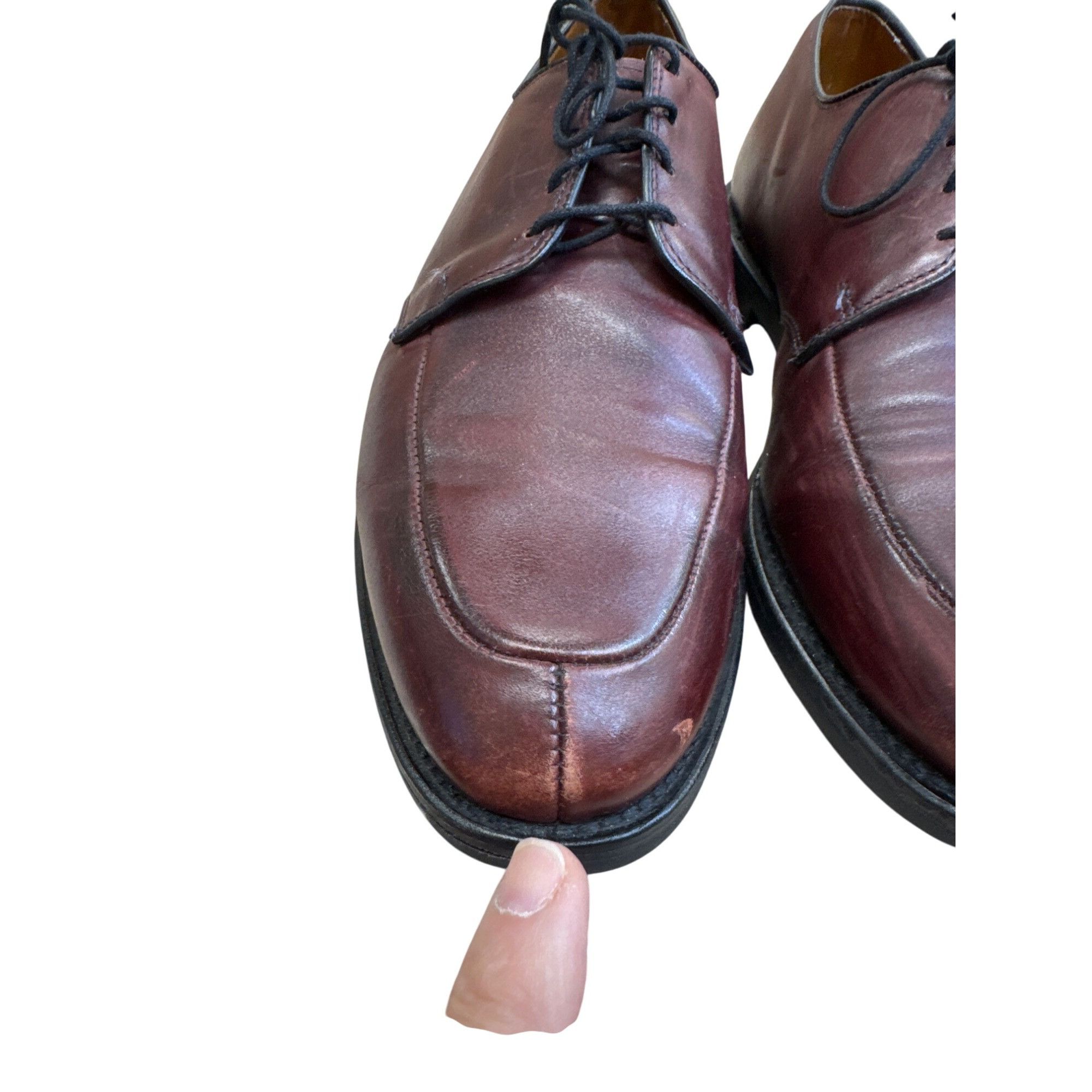 Allen Edmonds Allen Edmonds Kennett Mens Brown Leather Oxford Shoes Size 9 Size US 9 / EU 42 - 10 Thumbnail